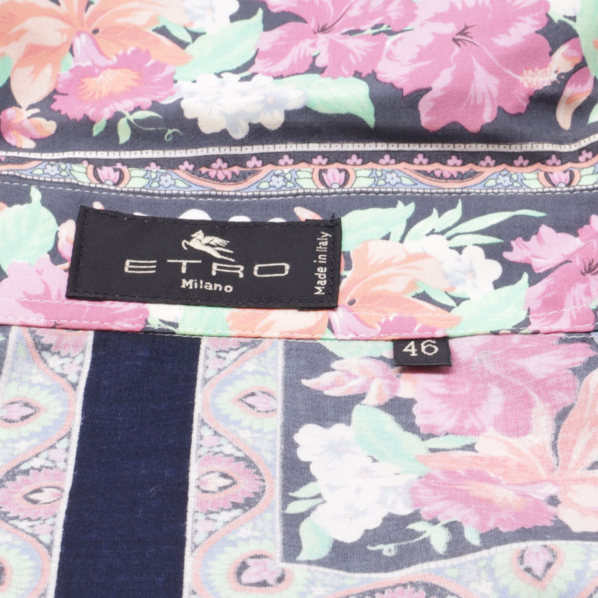 Etro Etro Floral-Print Shirt in Multicolor Cotton Size XS / US 0-2 / IT 36-38 - 5 Thumbnail