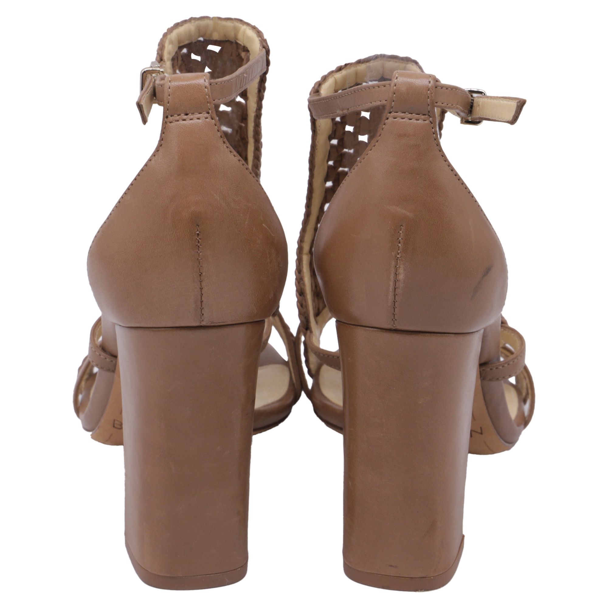 Alexandre Birman Alexandre Birman Braided Accent Sandal Heels in Brown Leath Size US 8 / IT 38 - 5 Thumbnail
