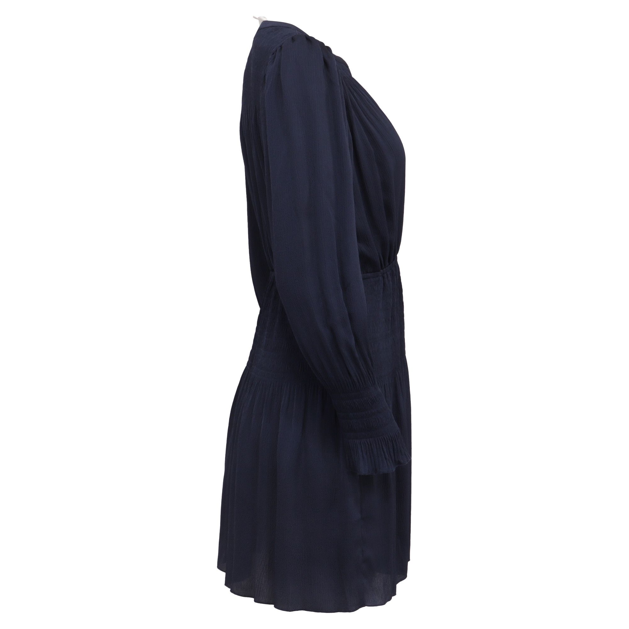 ba&sh Ba&sh Kosee Dress in Navy Blue Polyester Size S / US 4 / IT 40 - 3 Thumbnail