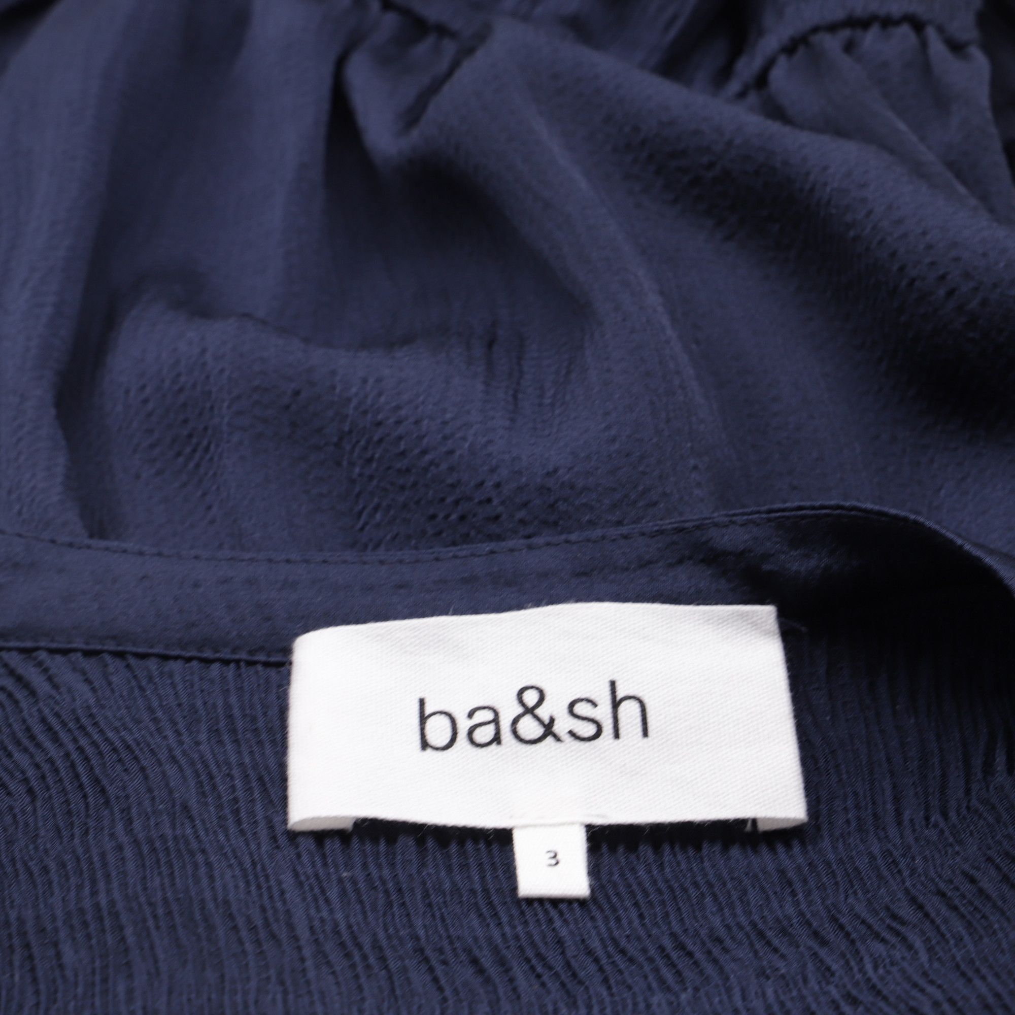 ba&sh Ba&sh Kosee Dress in Navy Blue Polyester Size S / US 4 / IT 40 - 5 Thumbnail