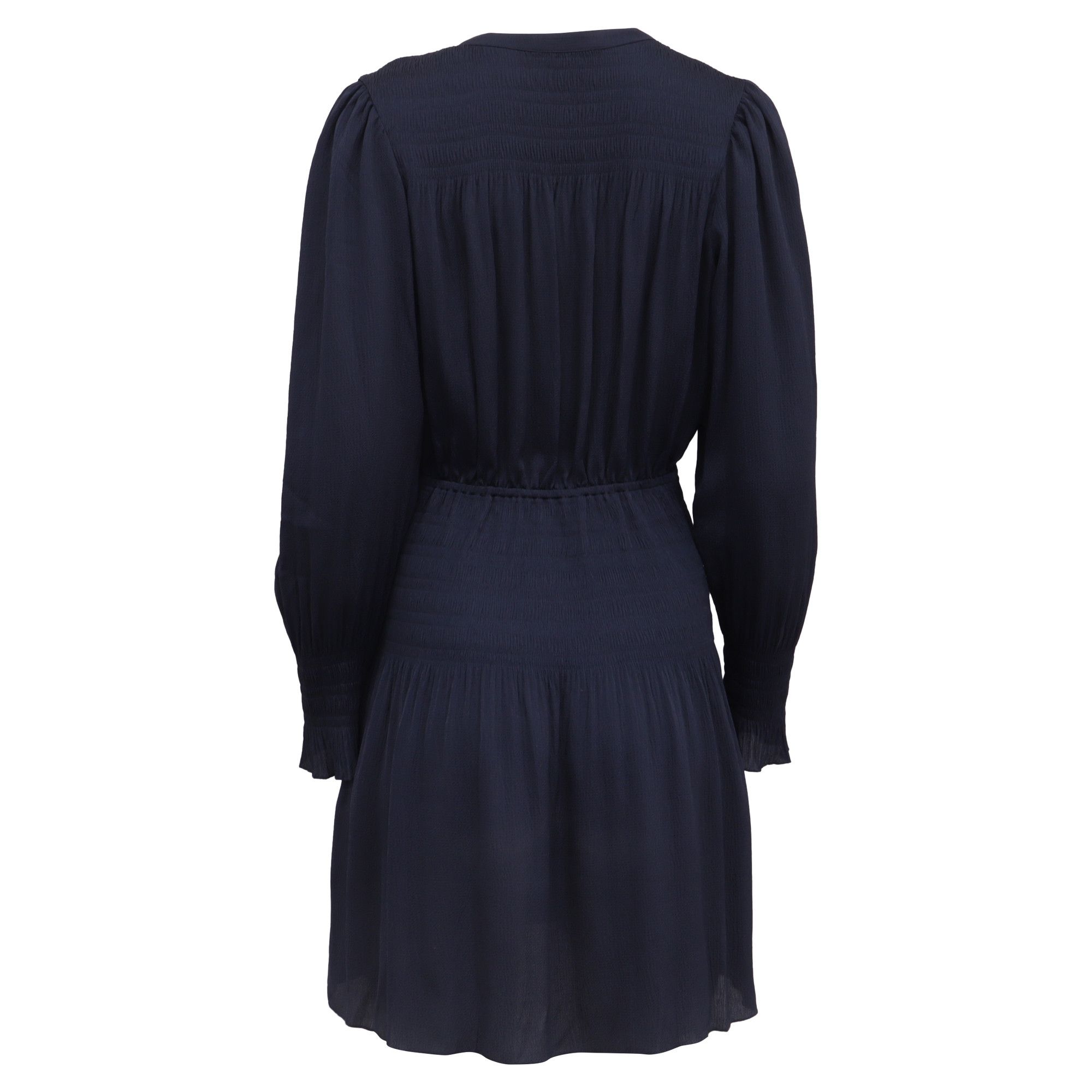 ba&sh Ba&sh Kosee Dress in Navy Blue Polyester Size S / US 4 / IT 40 - 4 Thumbnail