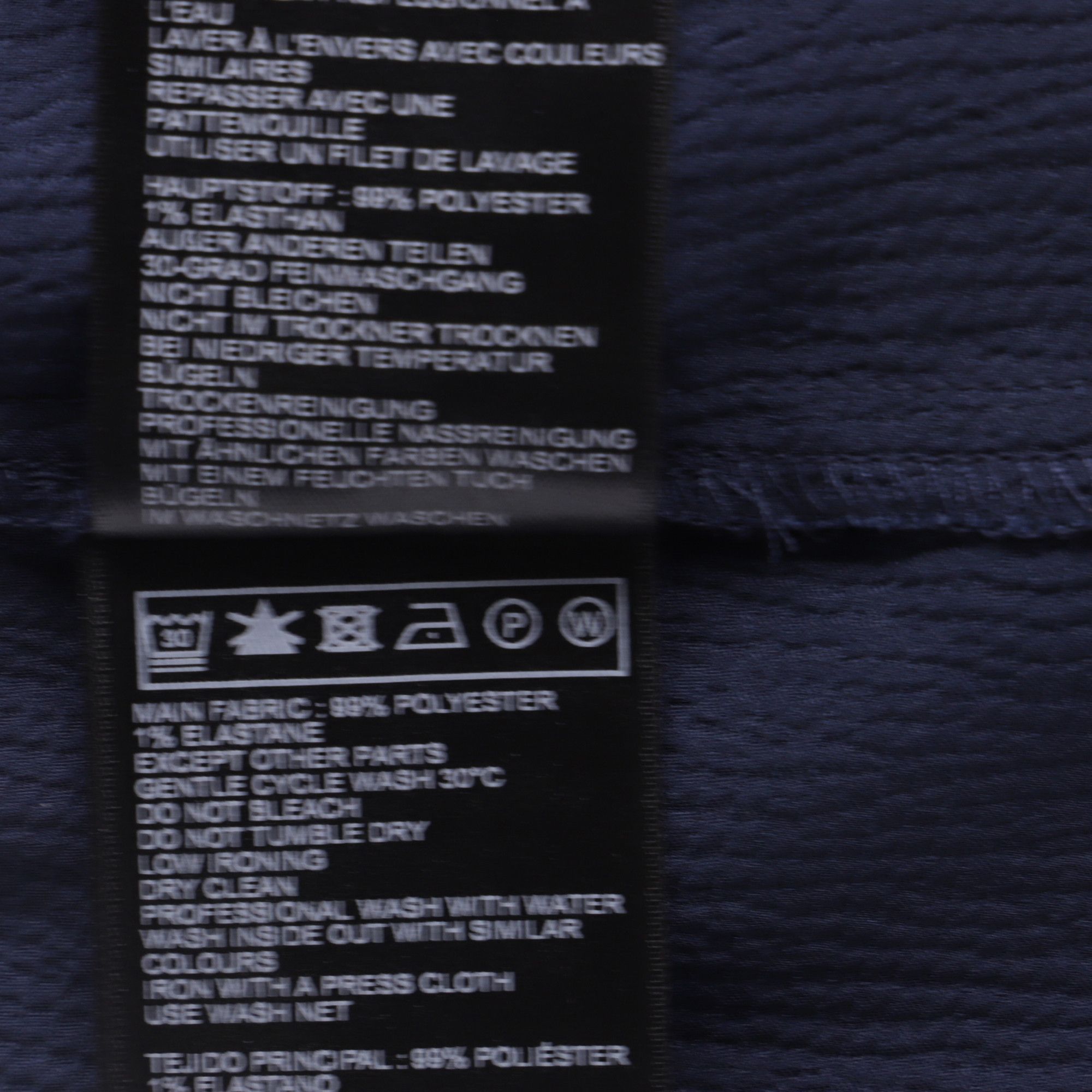 ba&sh Ba&sh Kosee Dress in Navy Blue Polyester Size S / US 4 / IT 40 - 7 Thumbnail