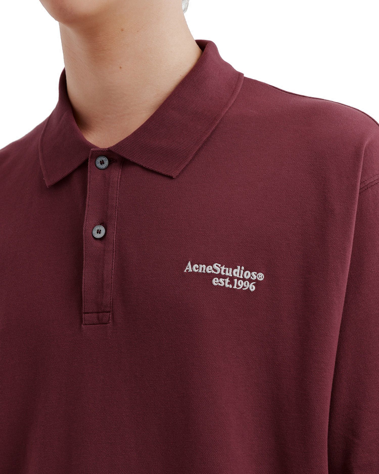Acne Studios Acne Studios Logo Embroidered polo Shirt Size US XL / EU 56 / 4 - 5 Thumbnail
