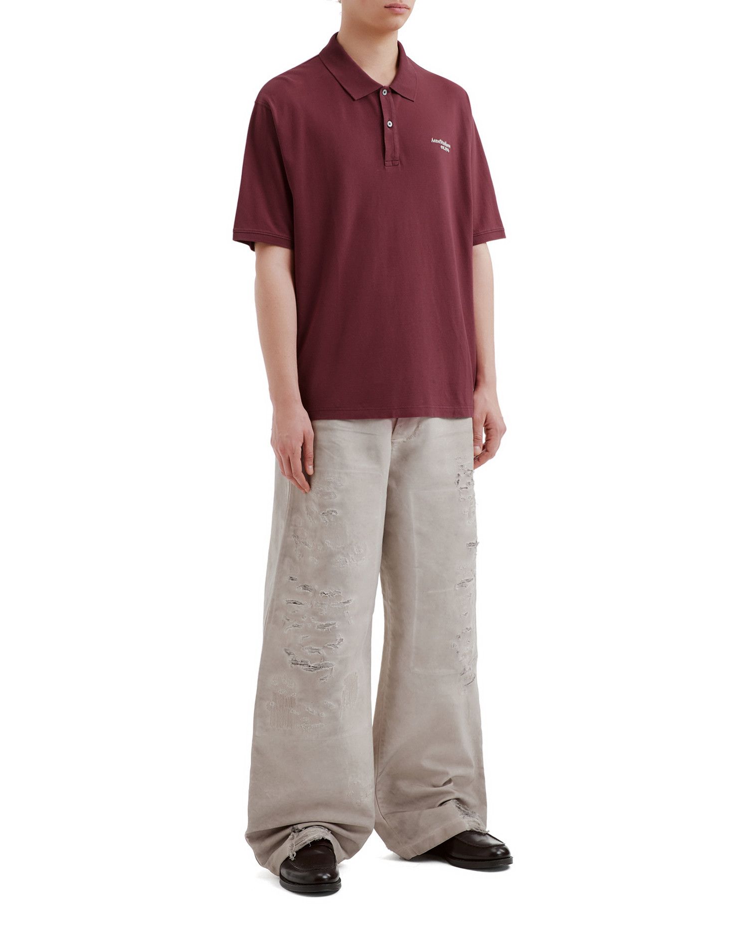 Acne Studios Acne Studios Logo Embroidered polo Shirt Size US XL / EU 56 / 4 - 2 Thumbnail