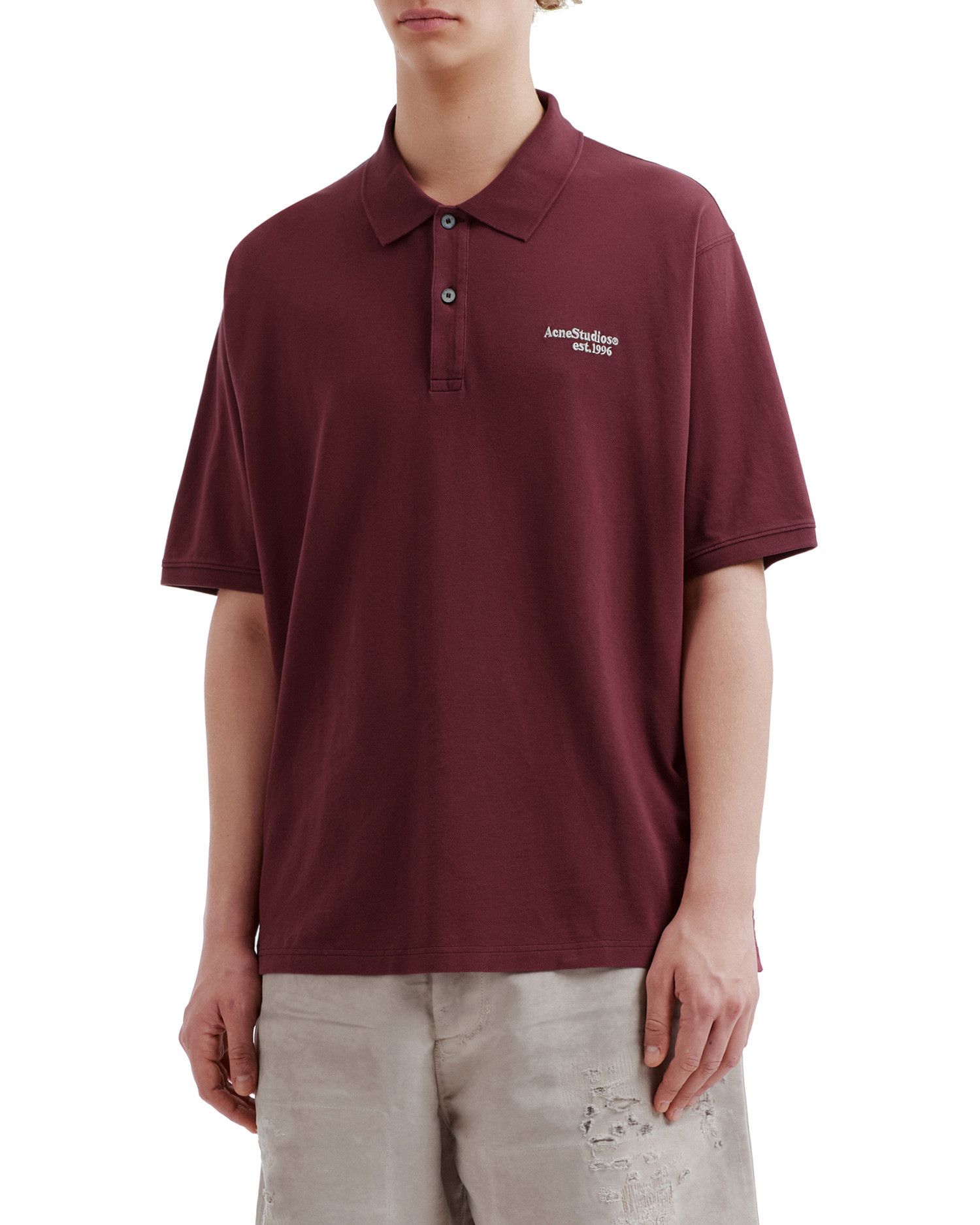Acne Studios Acne Studios Logo Embroidered polo Shirt Size US XL / EU 56 / 4 - 3 Thumbnail