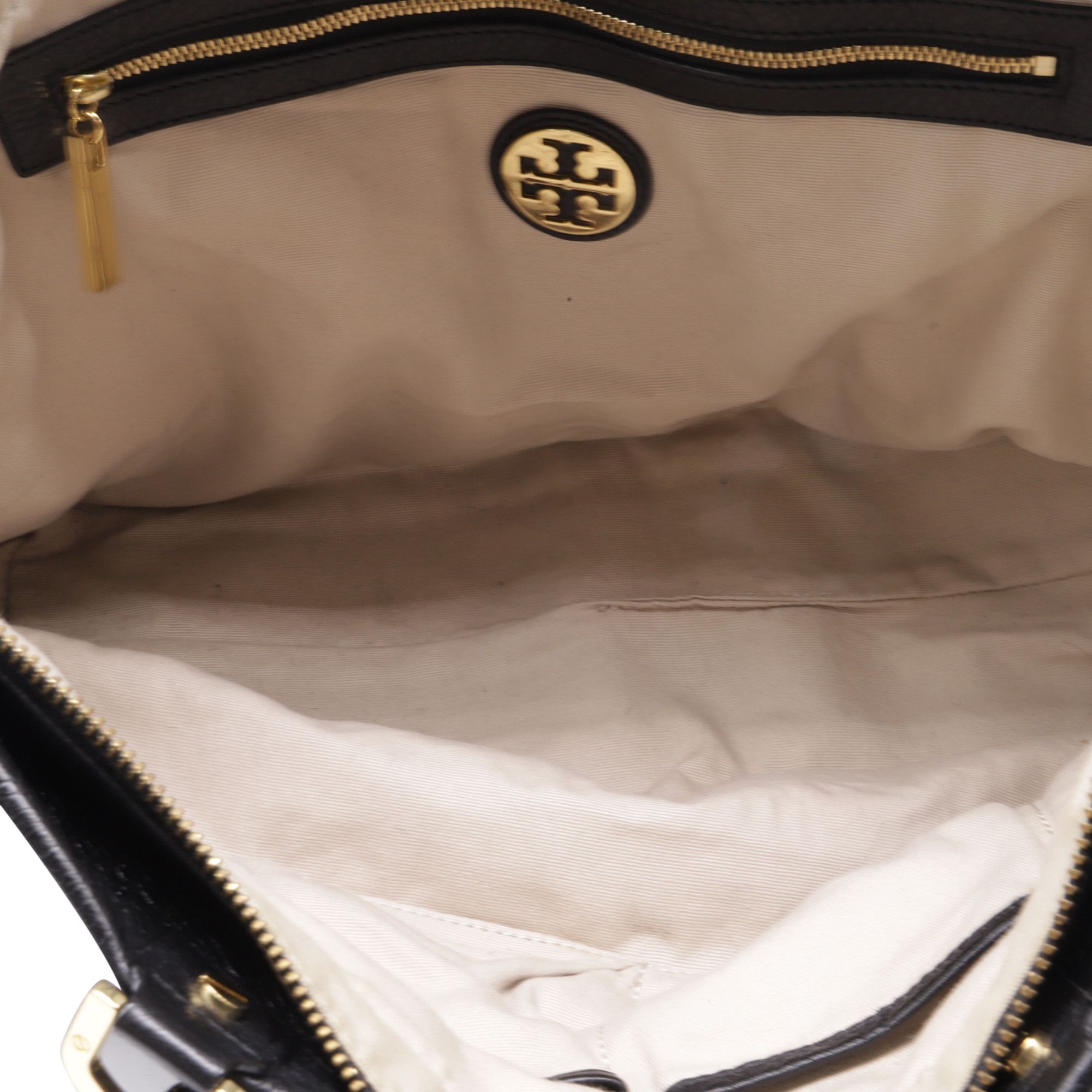 Tory Burch Tory Burch Chain Strap Detailed Tote Bag in Black Leather Size ONE SIZE - 9 Thumbnail