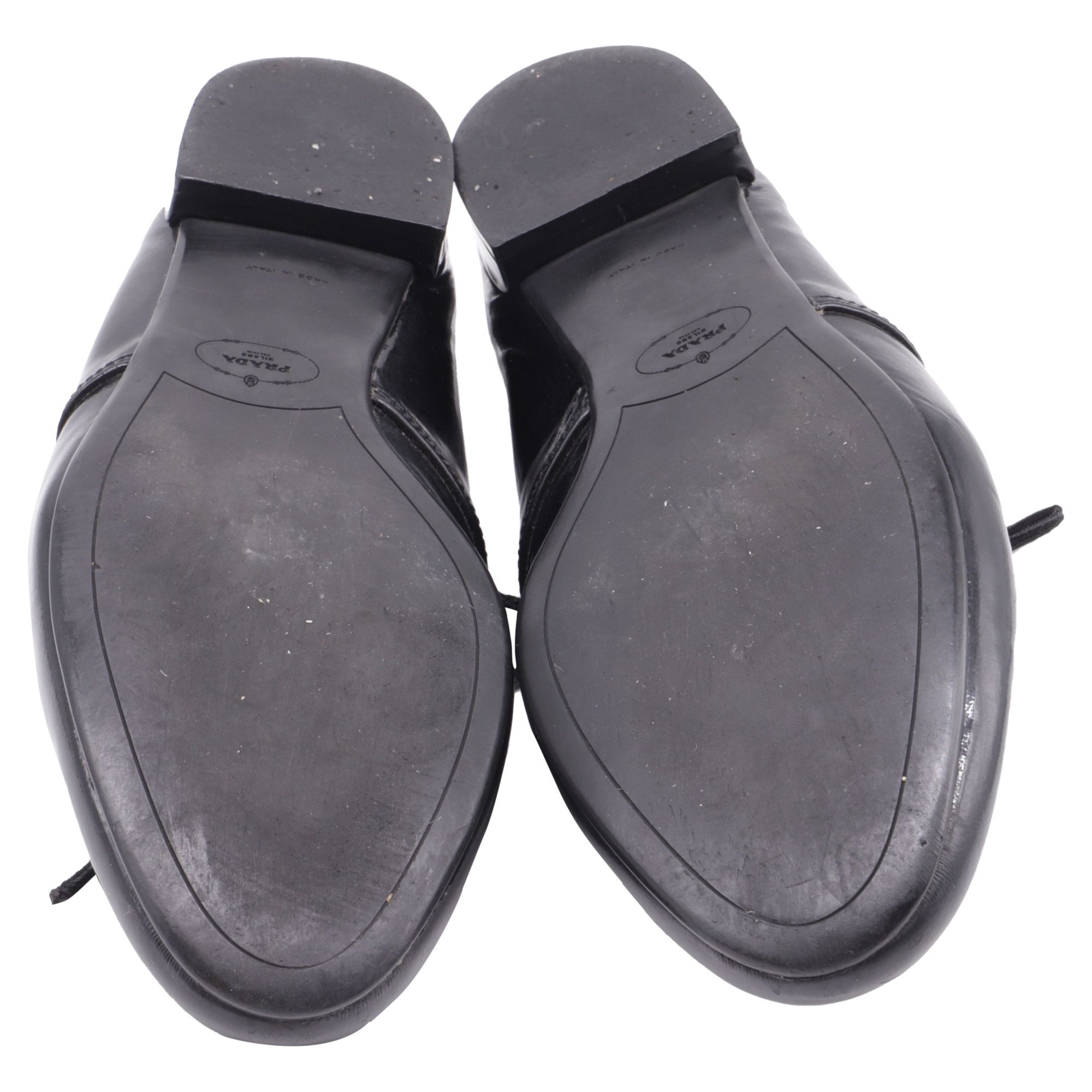 Prada Prada Lace-Up Loafers in Black Patent Leather Size US 6.5 / IT 36.5 - 8 Thumbnail