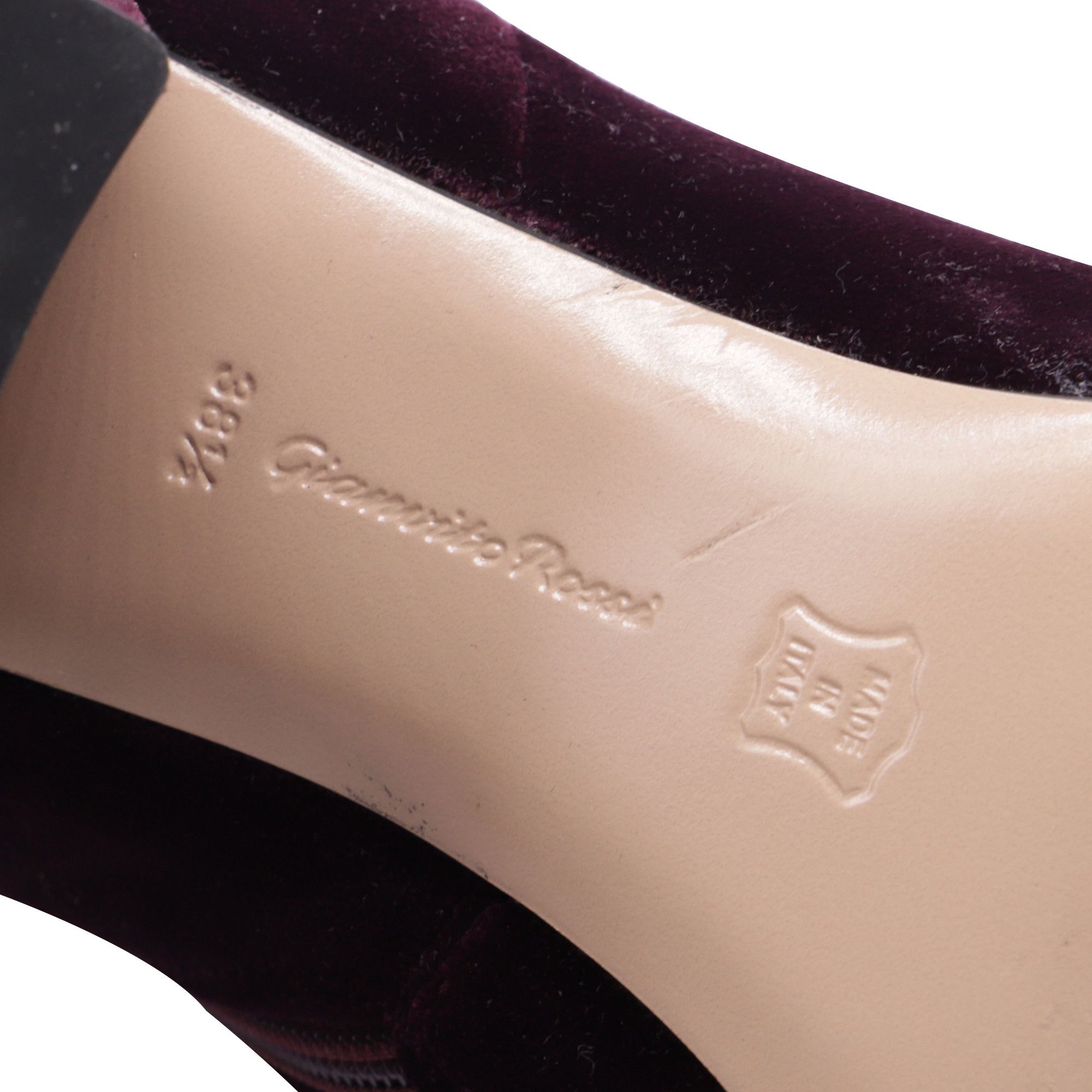 Gianvito Rossi Gianvito Rossi Margaux Block-Heel Ankle Boots in Burgundy V Size US 8.5 / IT 38.5 - 7 Thumbnail
