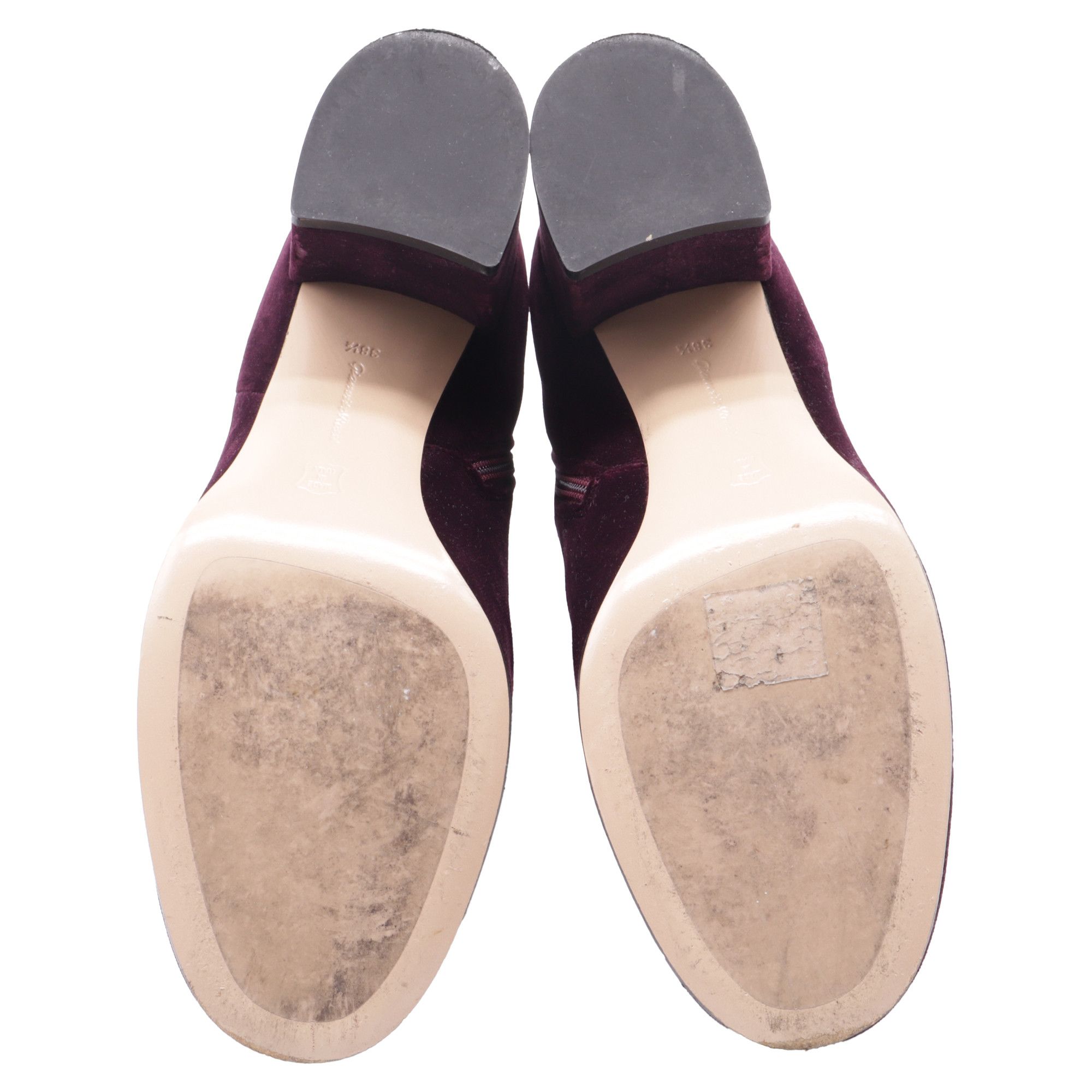 Gianvito Rossi Gianvito Rossi Margaux Block-Heel Ankle Boots in Burgundy V Size US 8.5 / IT 38.5 - 6 Thumbnail