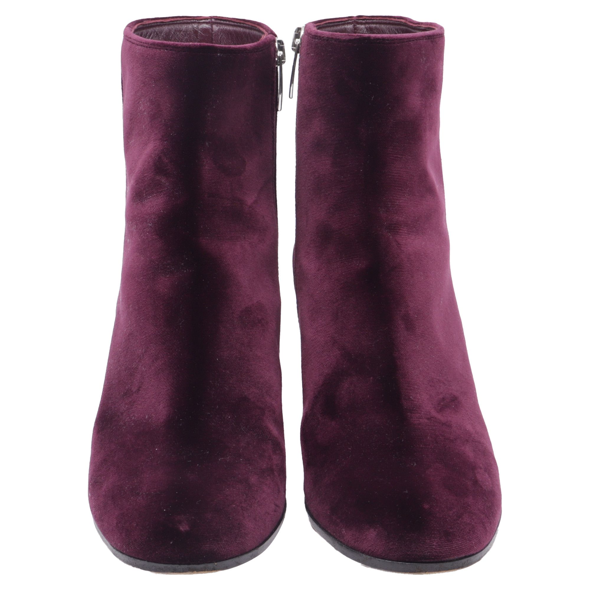 Gianvito Rossi Gianvito Rossi Margaux Block-Heel Ankle Boots in Burgundy V Size US 8.5 / IT 38.5 - 2 Thumbnail