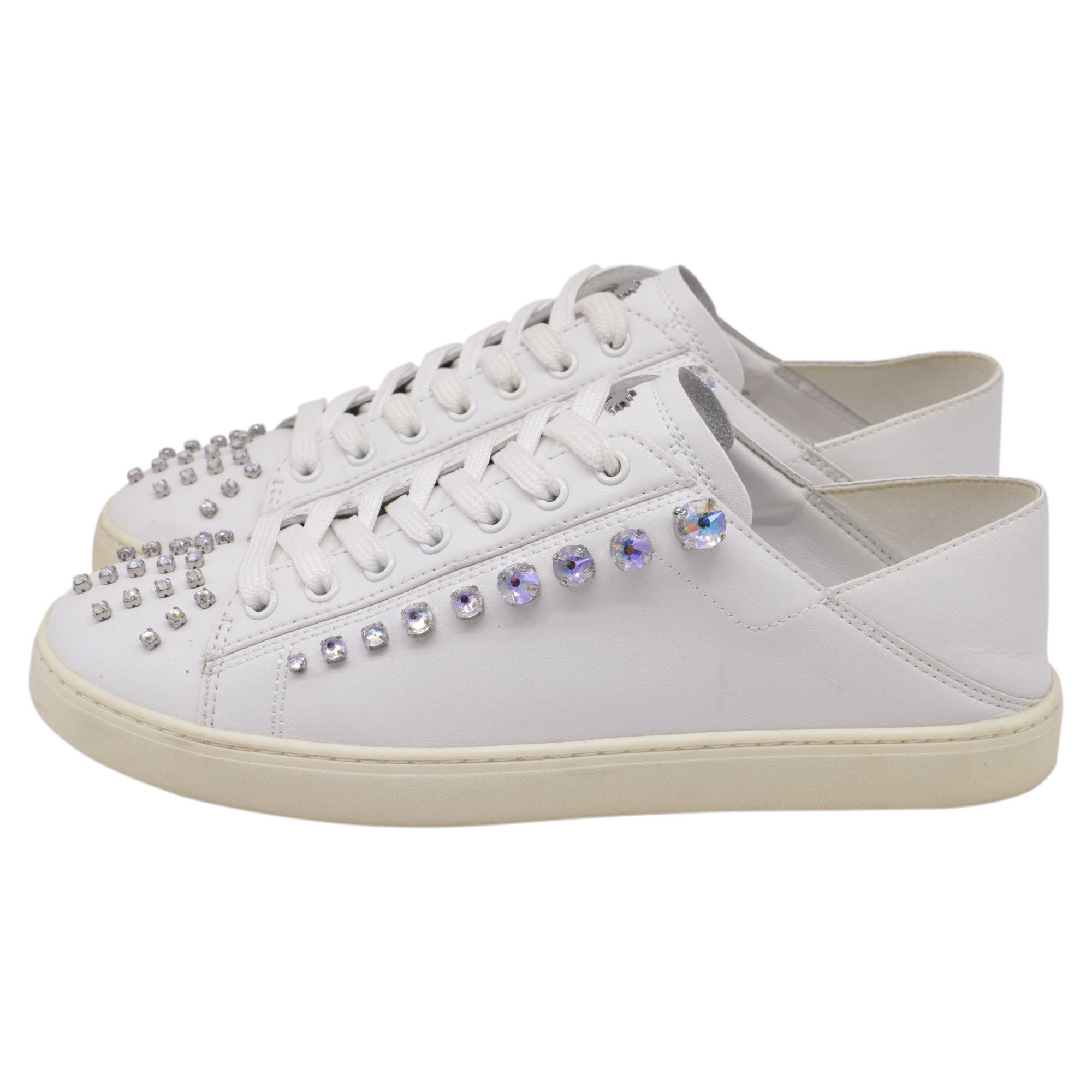 Stuart Weitzman Stuart Weitzman Goldie Shine Convertible Low-Top Sneakers n Size US 8.5 / IT 38.5 - 4 Thumbnail