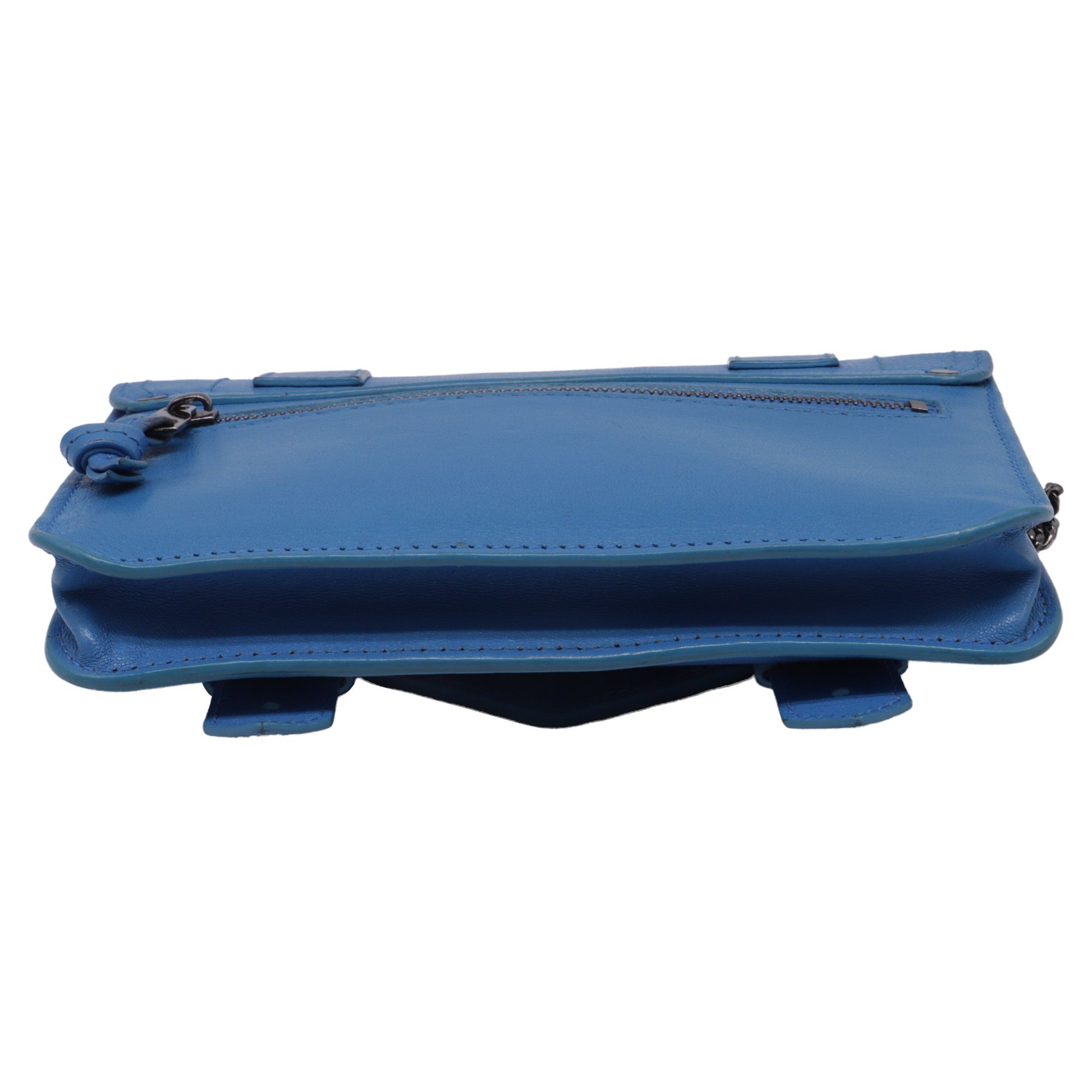 Proenza Schouler Proenza Schouler Large PS1 Wallet on Chain in Blue Leather Size ONE SIZE - 4 Thumbnail