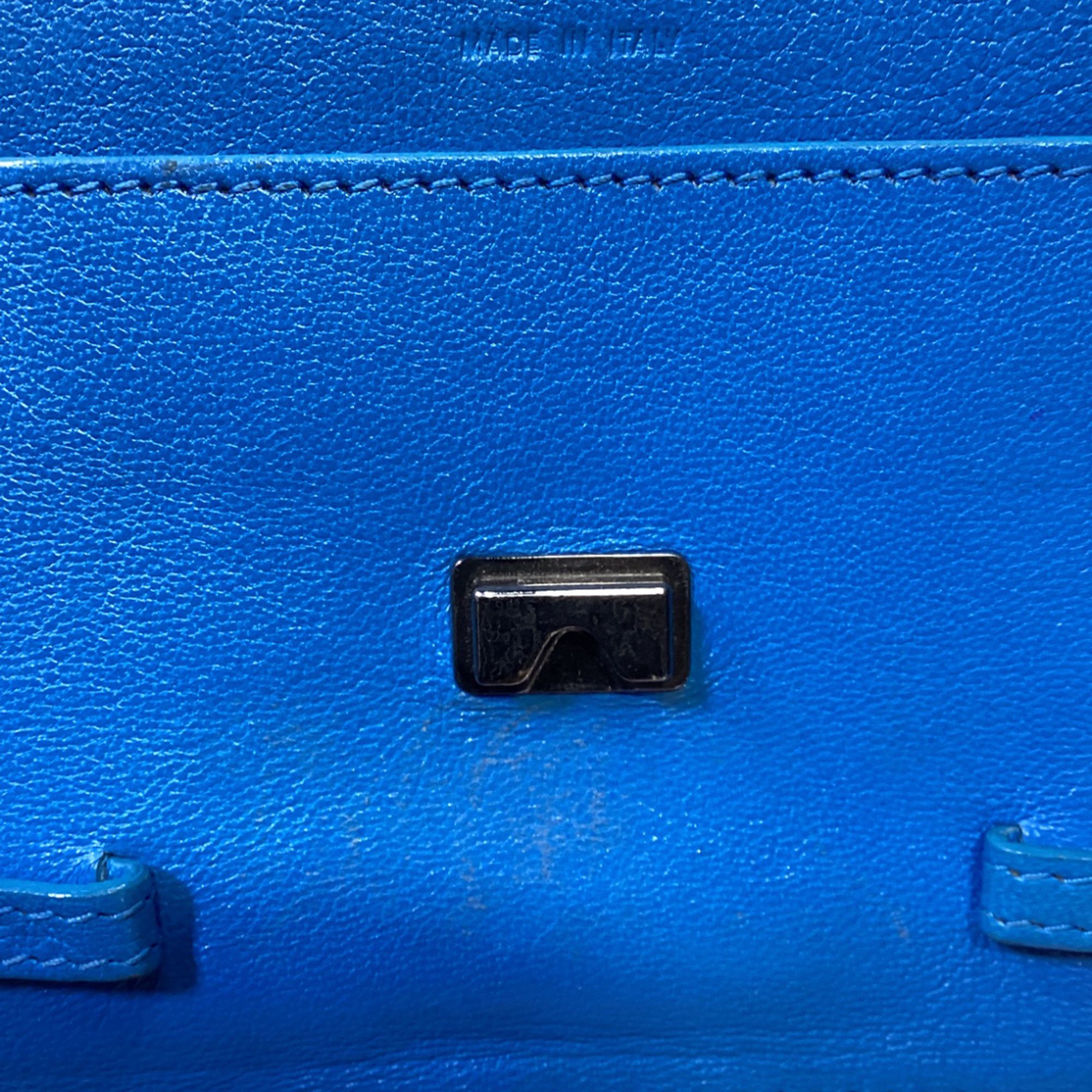 Proenza Schouler Proenza Schouler Large PS1 Wallet on Chain in Blue Leather Size ONE SIZE - 8 Thumbnail
