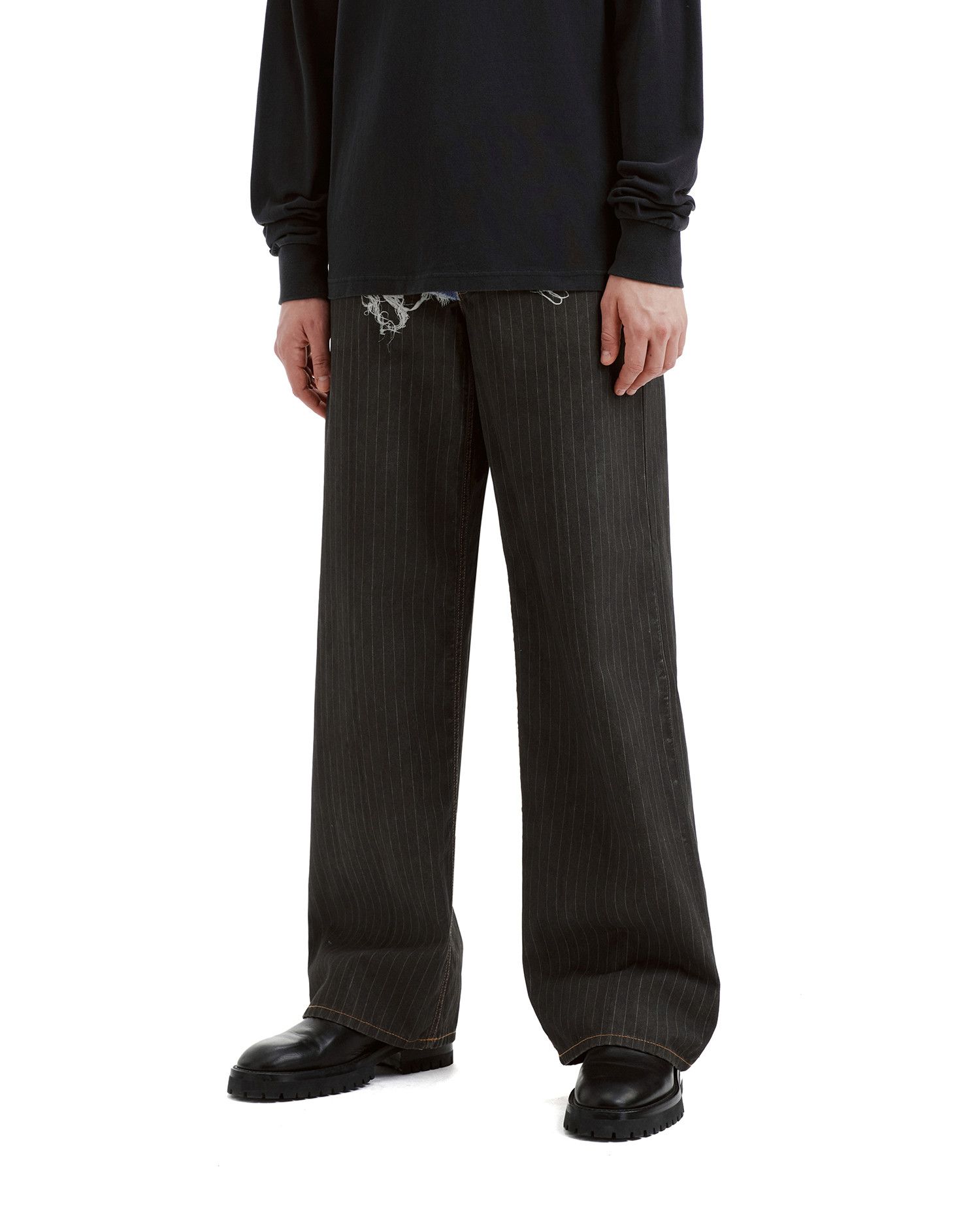 Acne Studios Acne Studios Denim Spliced Stripe Casual Pants Size US 28 / EU 44 - 3 Thumbnail