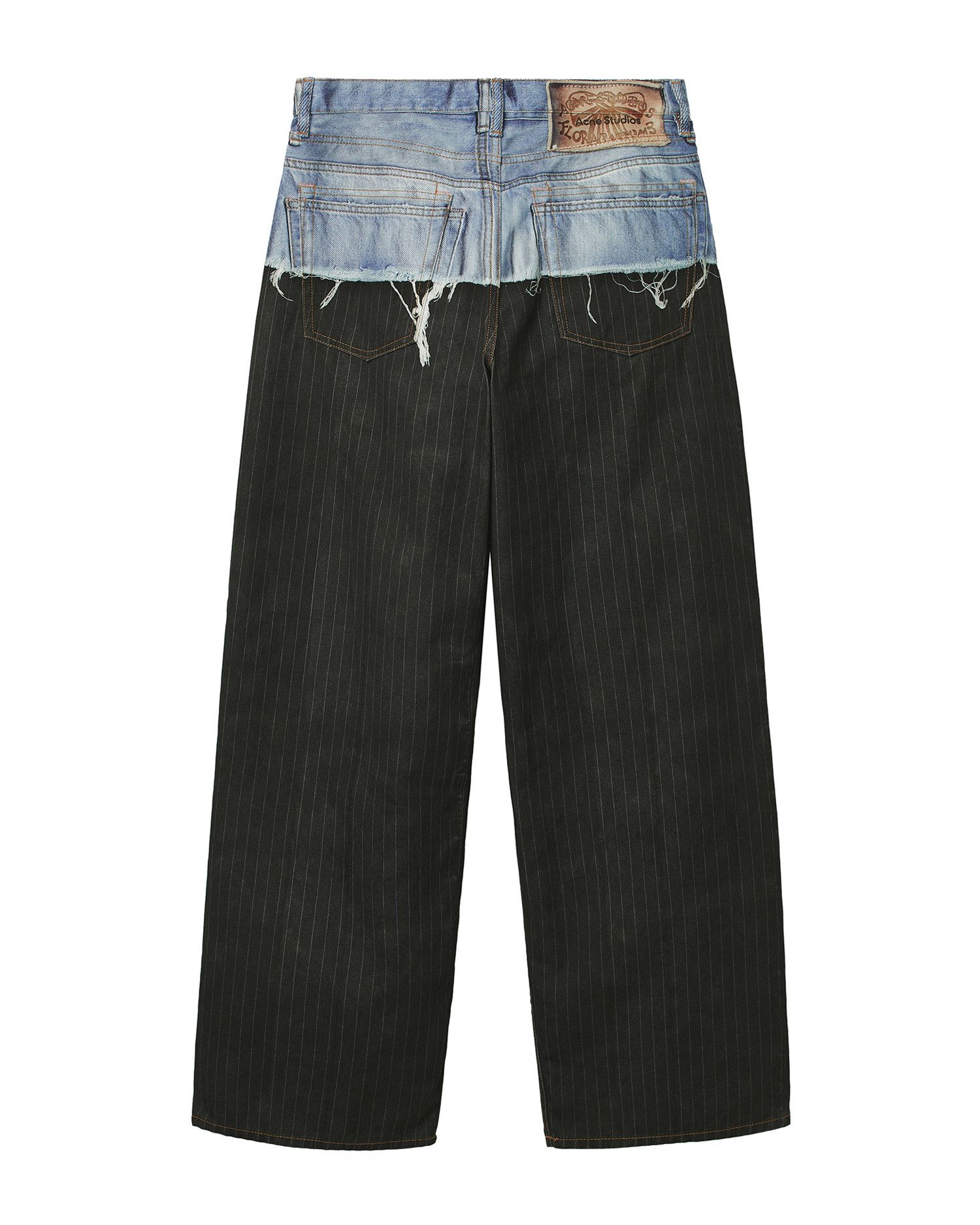 Acne Studios Acne Studios Denim Spliced Stripe Casual Pants Size US 34 / EU 50 - 6 Thumbnail