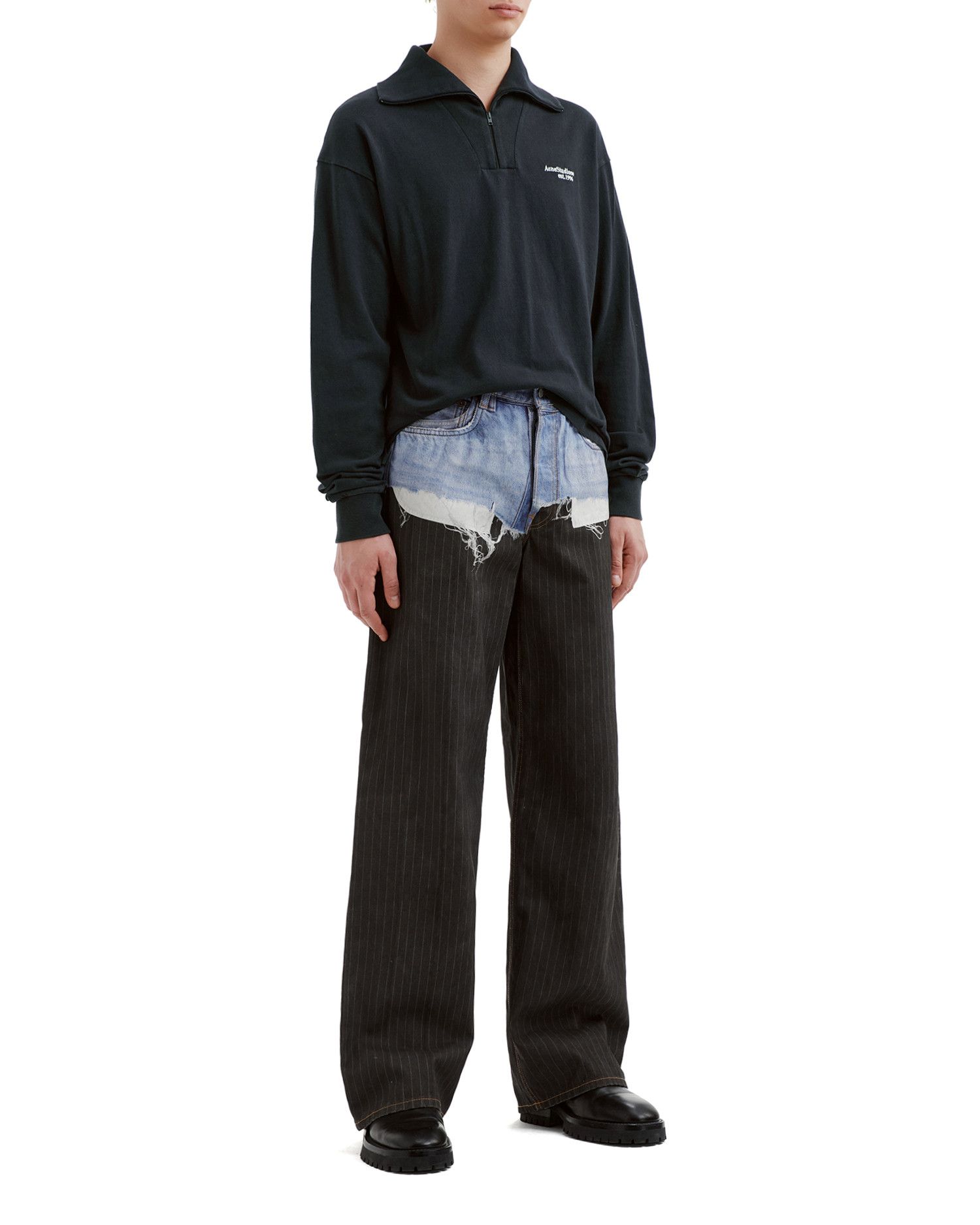 Acne Studios Acne Studios Half Zip Pullover Sweatshirt Size US S / EU 44-46 / 1 - 2 Thumbnail