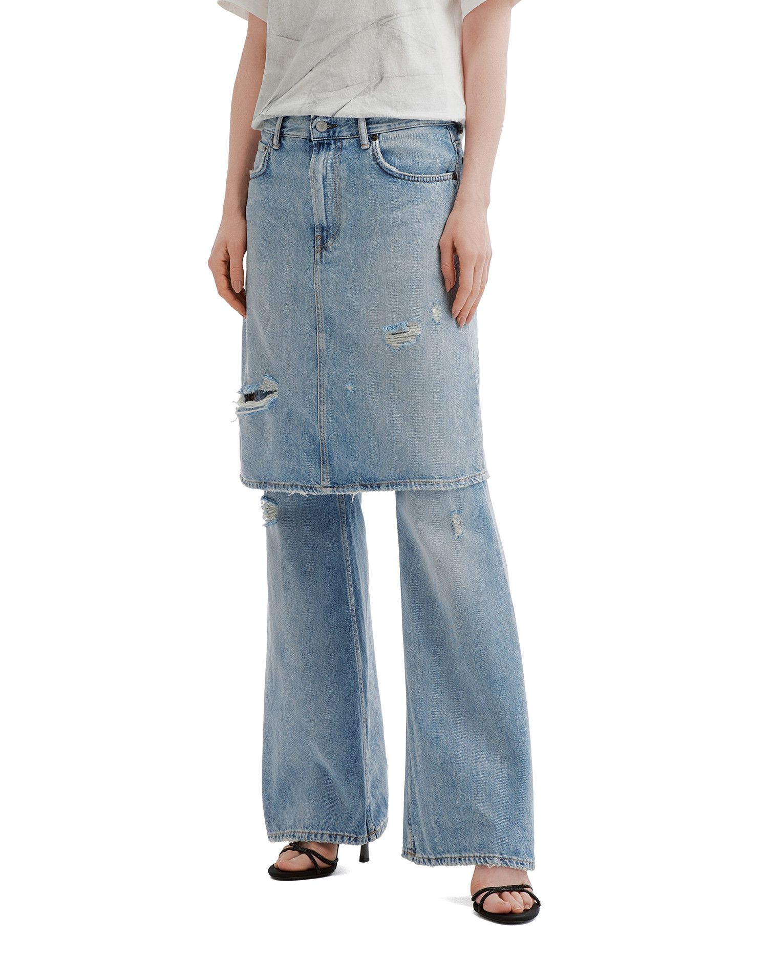 Acne Studios Acne Studios Skirt Pants Spliced Jeans Size 36" / US 14 / IT 50 - 3 Thumbnail