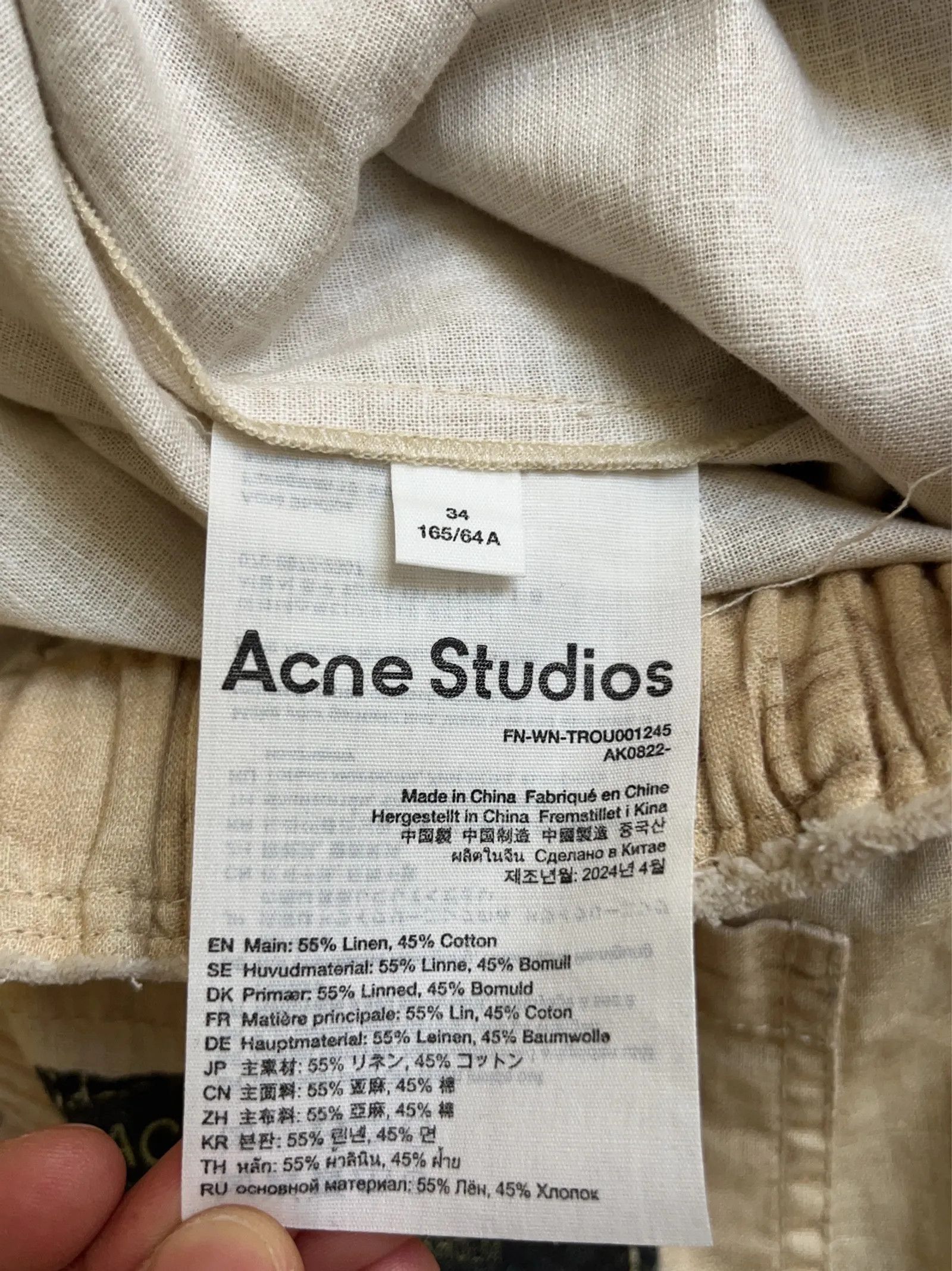 Acne Studios Acne Studios Pants Size 25" / US 0 / IT 36 - 3 Thumbnail
