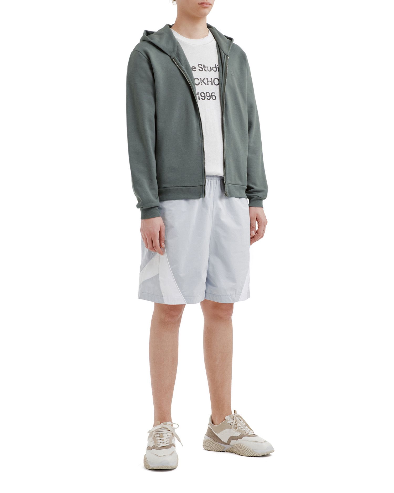 Acne Studios Acne Studios FACE Hooded Zipper Sweatshirt Size US XXS / EU 40 - 2 Thumbnail