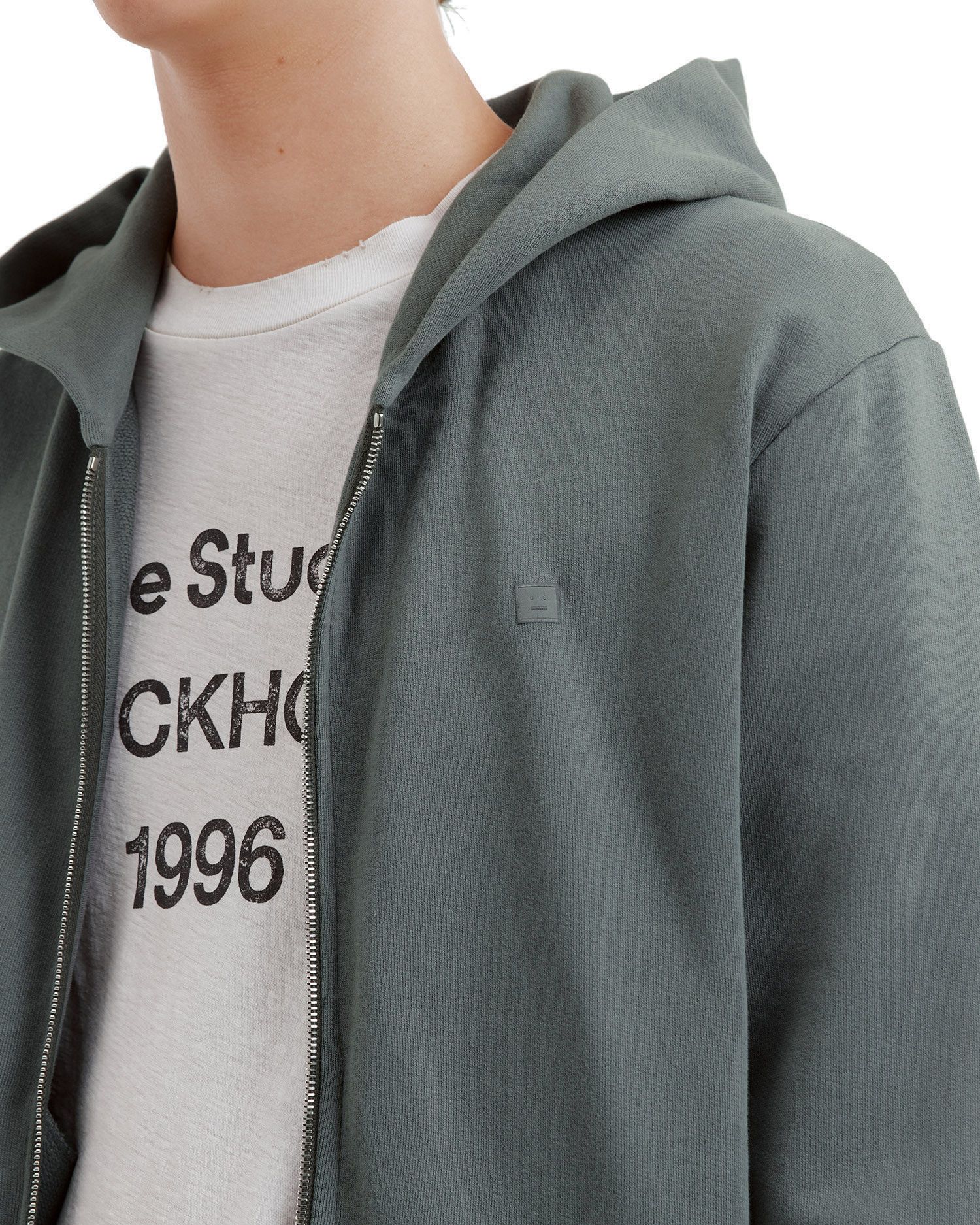 Acne Studios Acne Studios FACE Hooded Zipper Sweatshirt Size US XXS / EU 40 - 5 Thumbnail