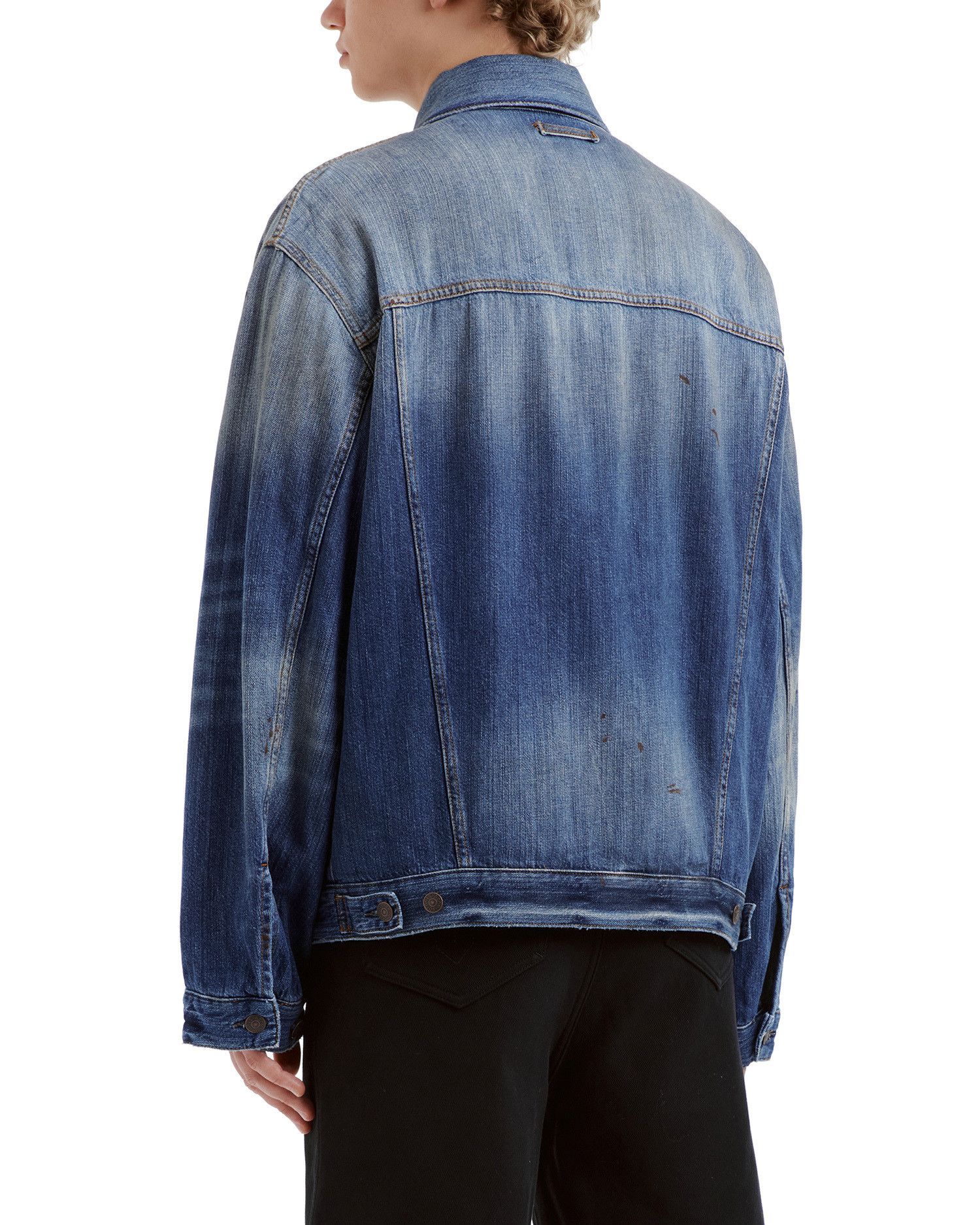 Acne Studios Acne Studios Distressed Denim Jacket Size US L / EU 52-54 / 3 - 4 Thumbnail