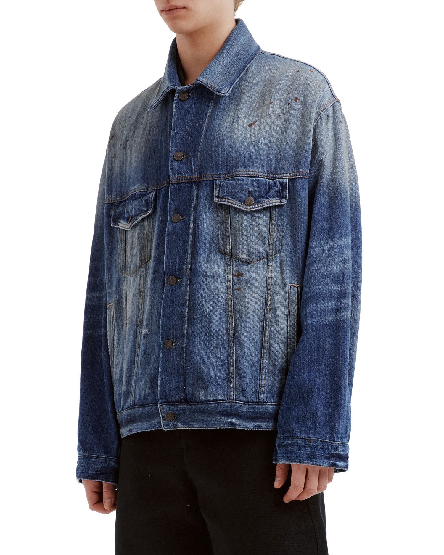 Acne Studios Acne Studios Distressed Denim Jacket Size US M / EU 48-50 / 2 - 3 Thumbnail
