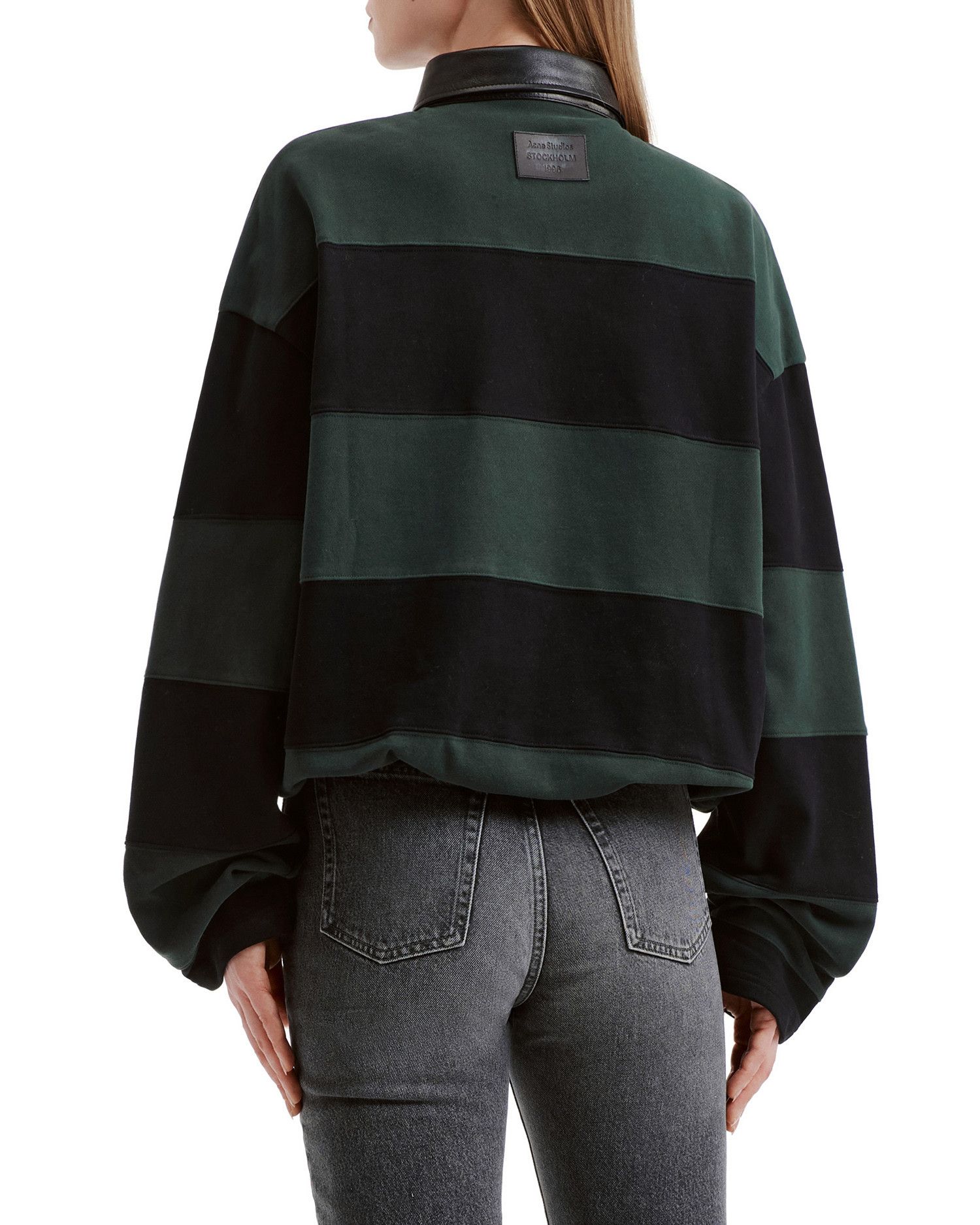 Acne Studios Acne Studios Spliced Lapel Stripe Sweatshirt Size S / US 4 / IT 40 - 4 Thumbnail