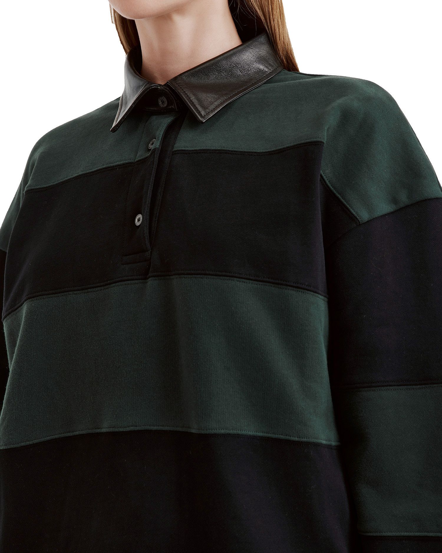 Acne Studios Acne Studios Spliced Lapel Stripe Sweatshirt Size XS / US 0-2 / IT 36-38 - 5 Thumbnail