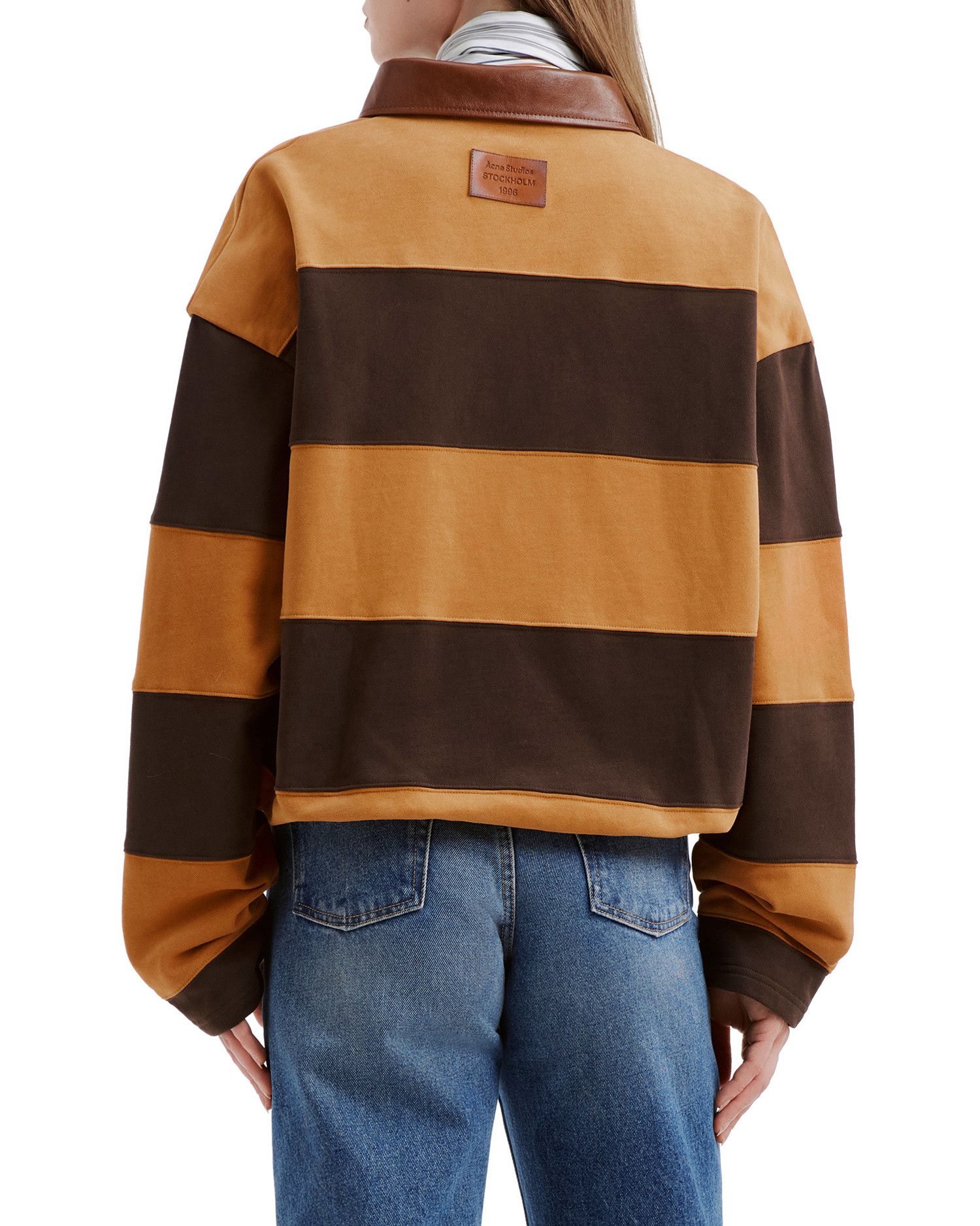 Acne Studios Acne Studios Spliced Lapel Stripe Sweatshirt Size S / US 4 / IT 40 - 4 Thumbnail