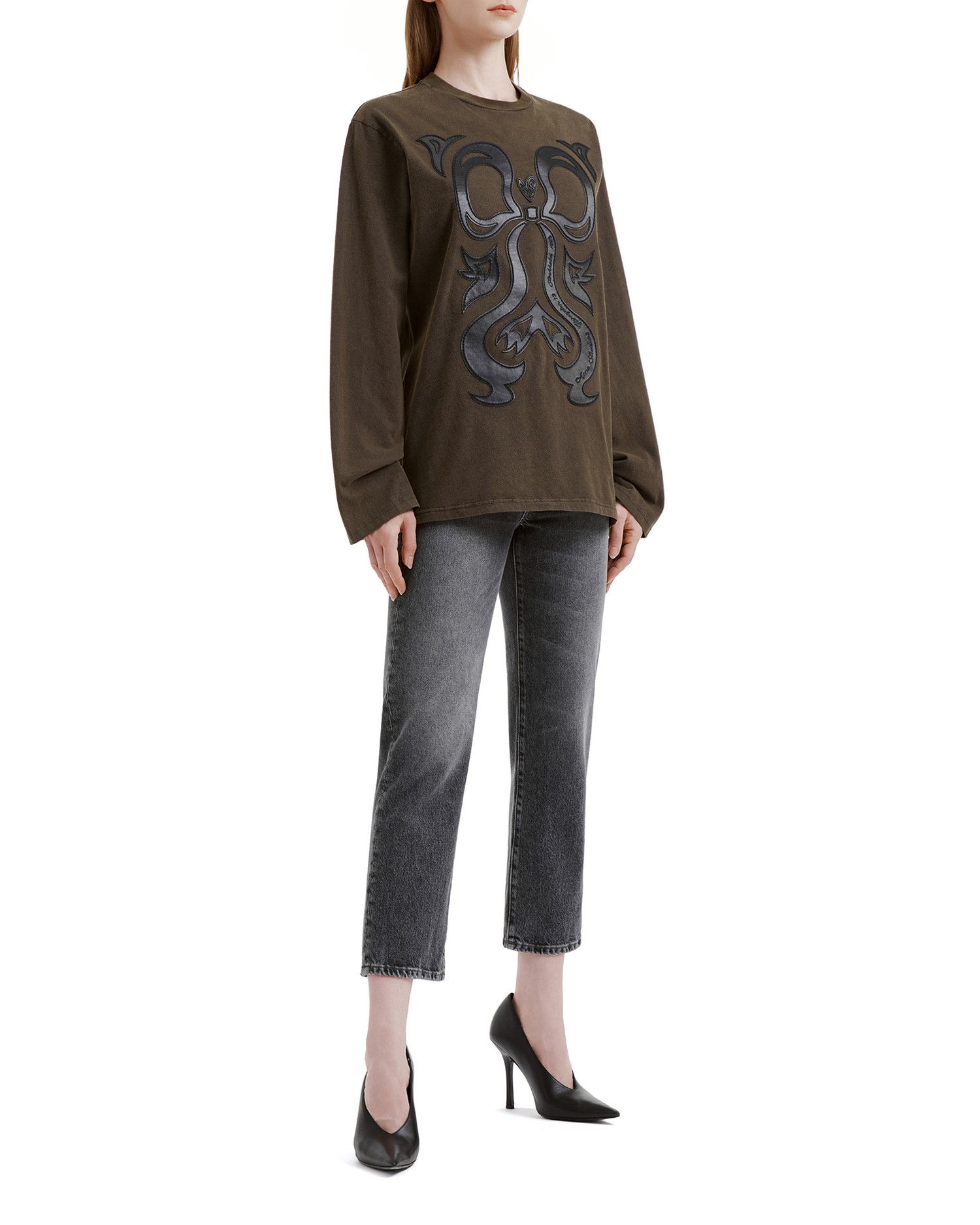 Acne Studios Acne Studios Pattern Detail Long Sleeve T-Shirt Size XS / US 0-2 / IT 36-38 - 2 Thumbnail