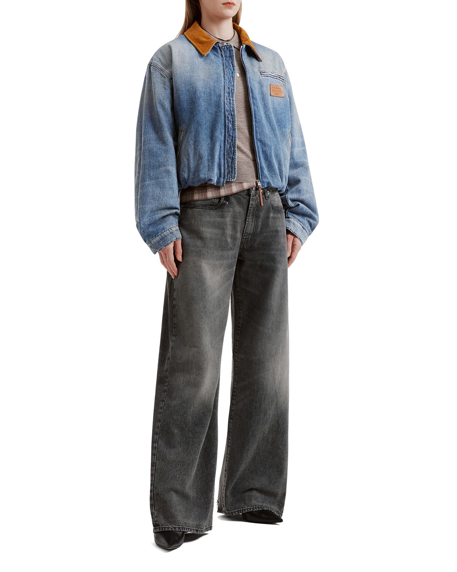 Acne Studios Acne Studios Spliced Lapel Denim Jacket Size L / US 10 / IT 46 - 2 Thumbnail