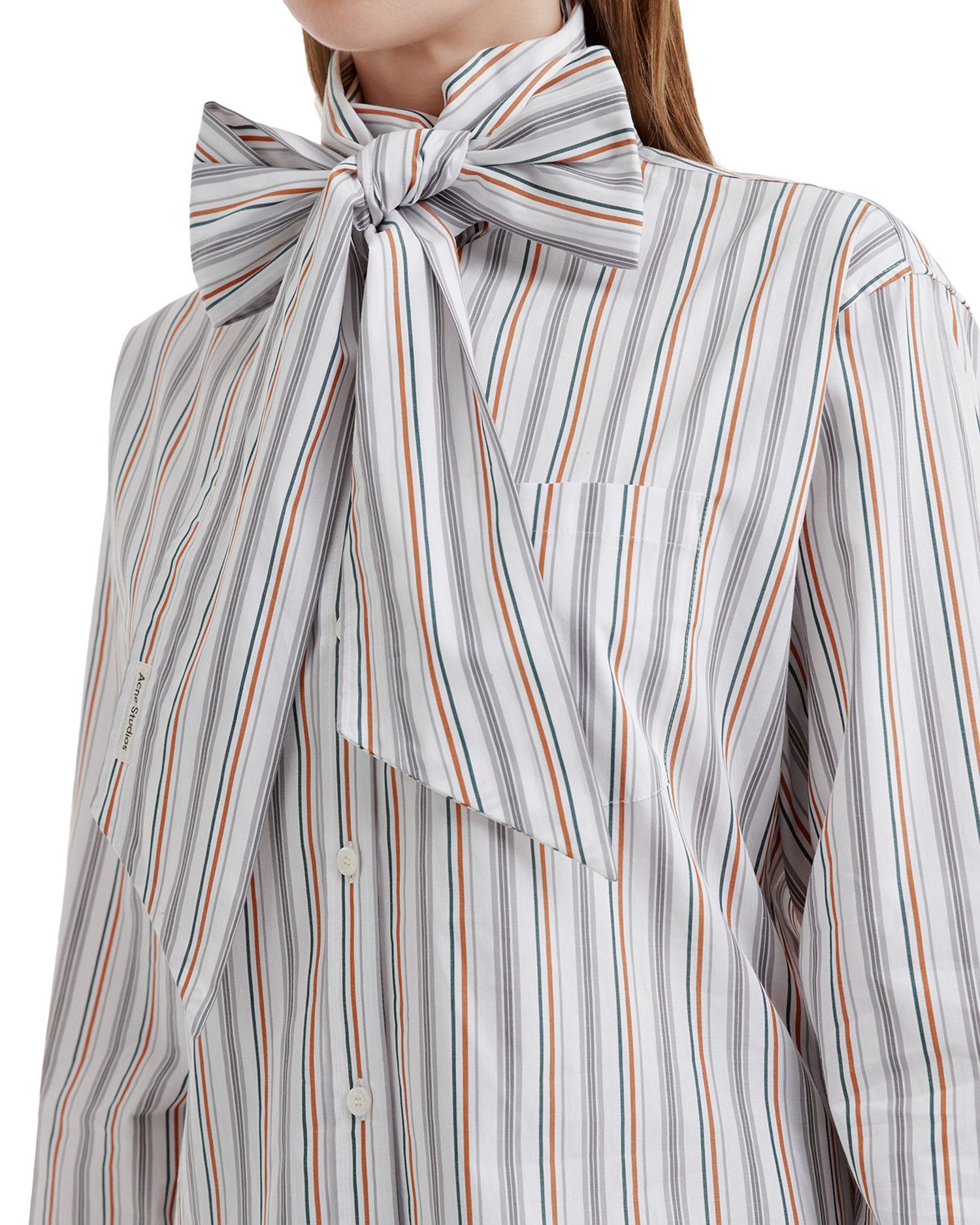 Acne Studios Acne Studios Stripe Ornament Bow Shirt Size S / US 4 / IT 40 - 5 Thumbnail