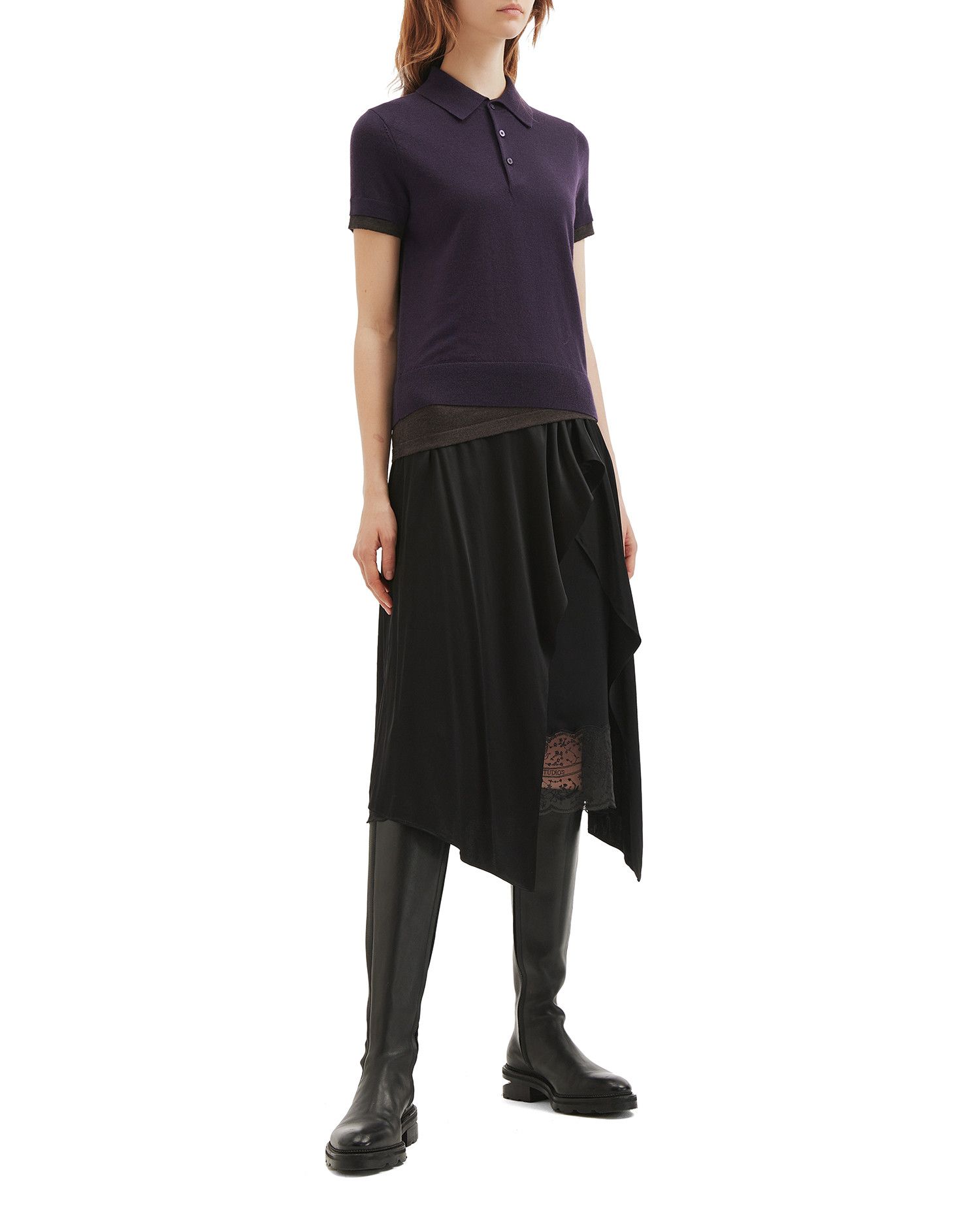 Acne Studios Acne Studios Asymmetric Spliced Design Knitwear Size S / US 4 / IT 40 - 2 Thumbnail