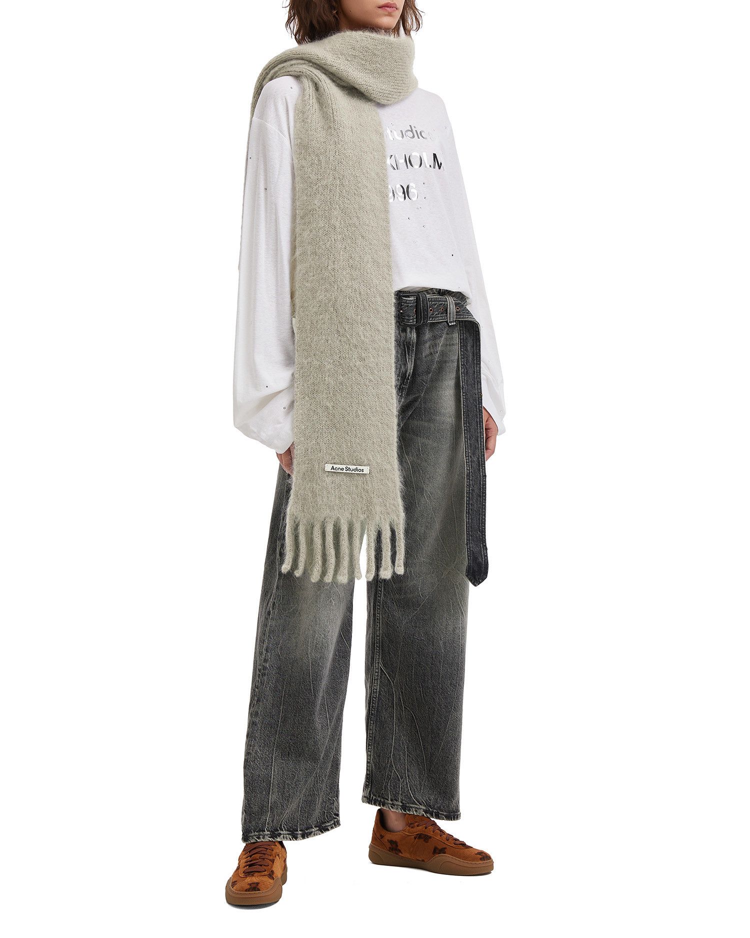 Acne Studios Acne Studios Fringe Trim Scarf Size ONE SIZE - 2 Thumbnail