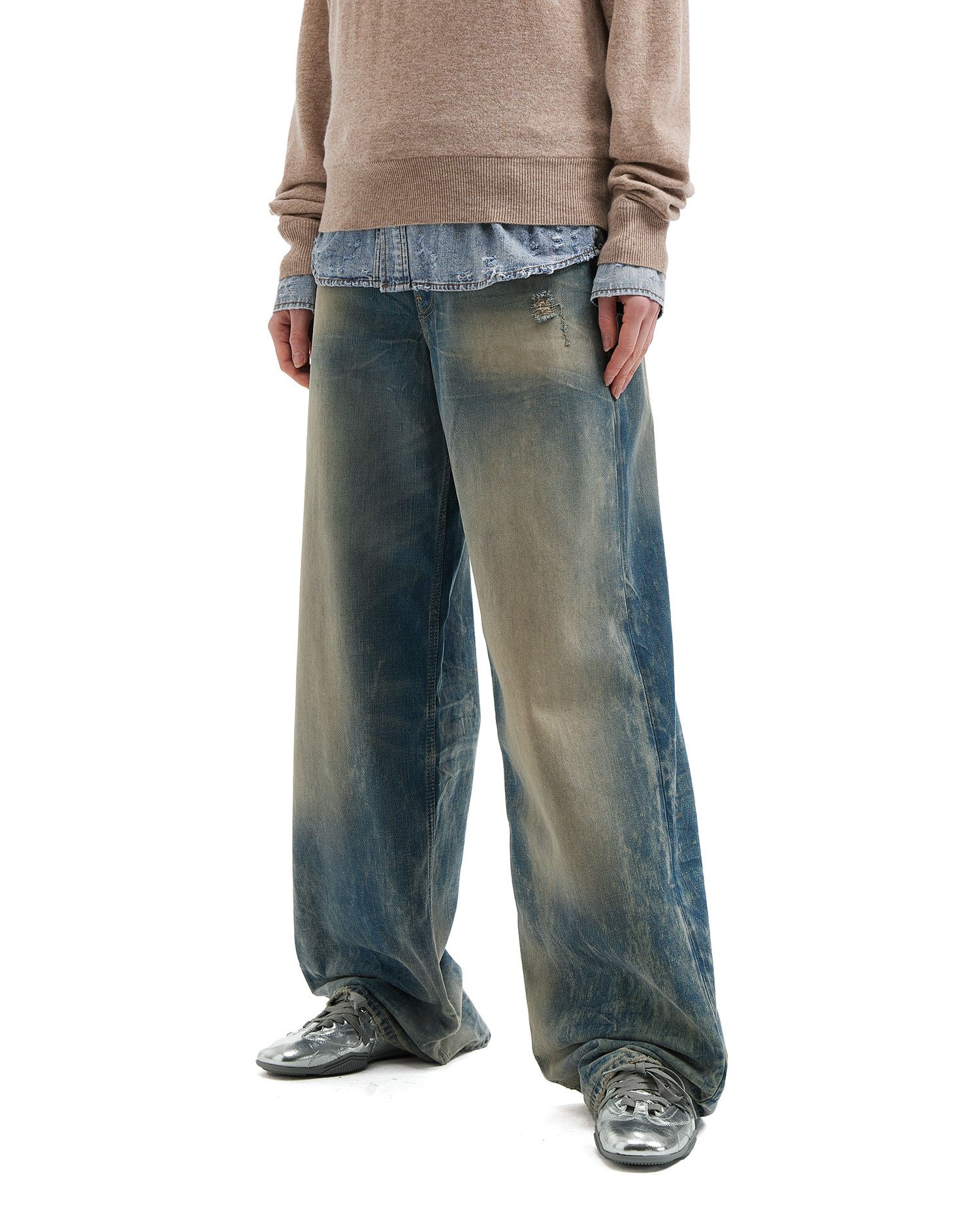 Acne Studios Acne Studios 1981 BAGGY FIT Distressed Straight Jeans Size 22" - 3 Thumbnail