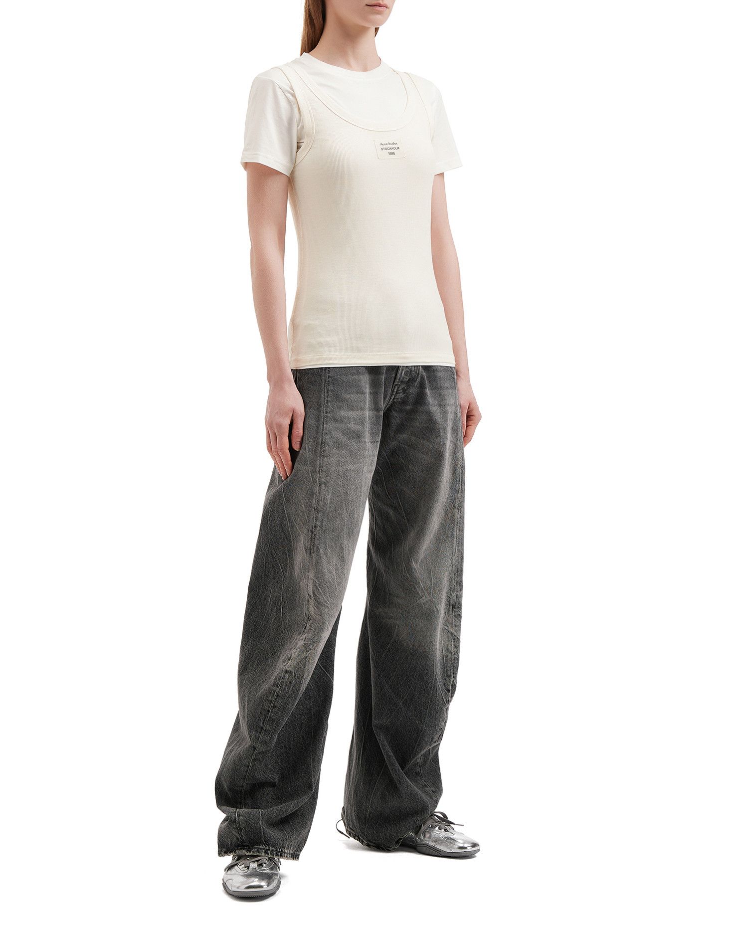 Acne Studios Acne Studios Layered Short Sleeve T-Shirt Size S / US 4 / IT 40 - 2 Thumbnail