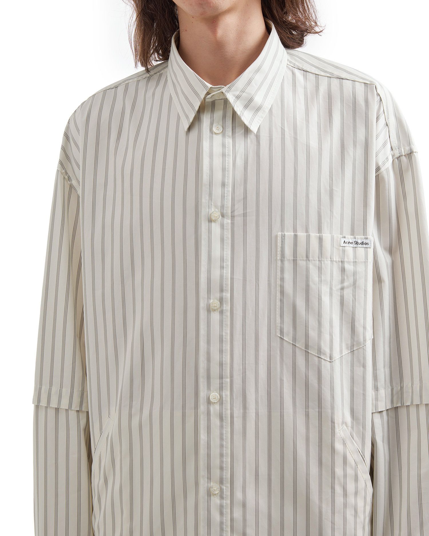 Acne Studios Acne Studios Stripe Long Sleeve Shirt Size US S / EU 44-46 / 1 - 5 Thumbnail