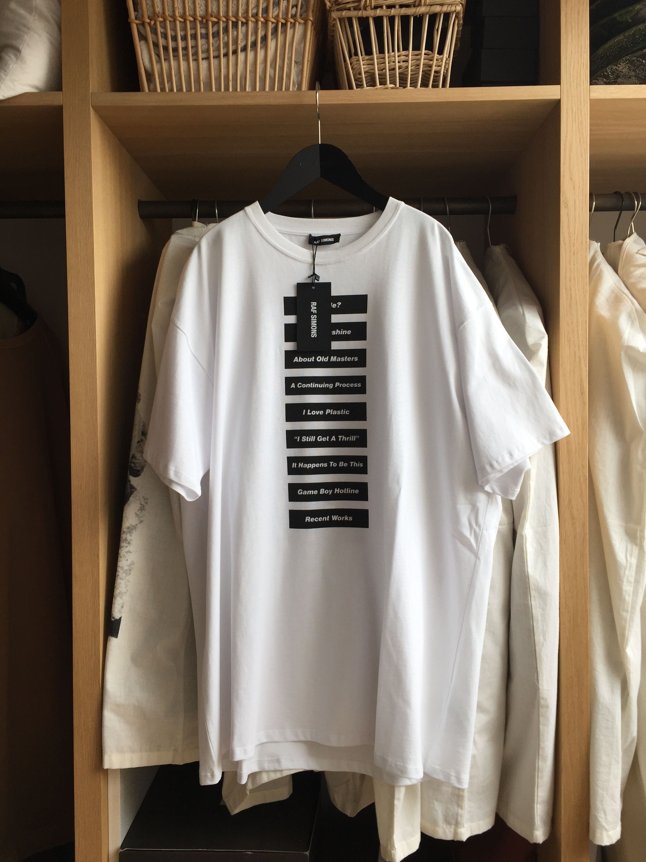 Raf Simons FINAL PRICE - SS18 Peter Saville Wording T-shirt | Grailed