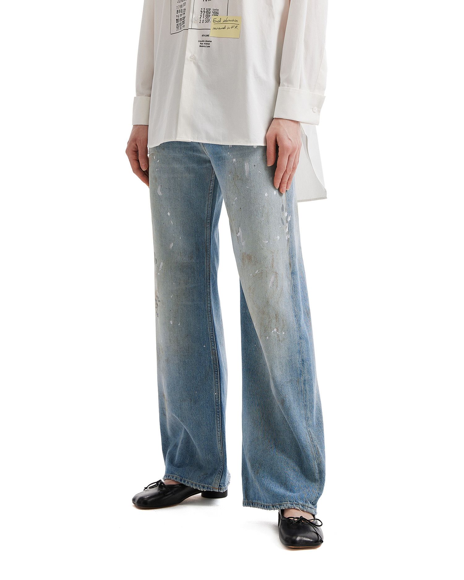 Acne Studios Acne Studios 2021F LOOSE FIT Splatter Distressed Design J... Size 26" / US 2 / IT 38 - 3 Thumbnail
