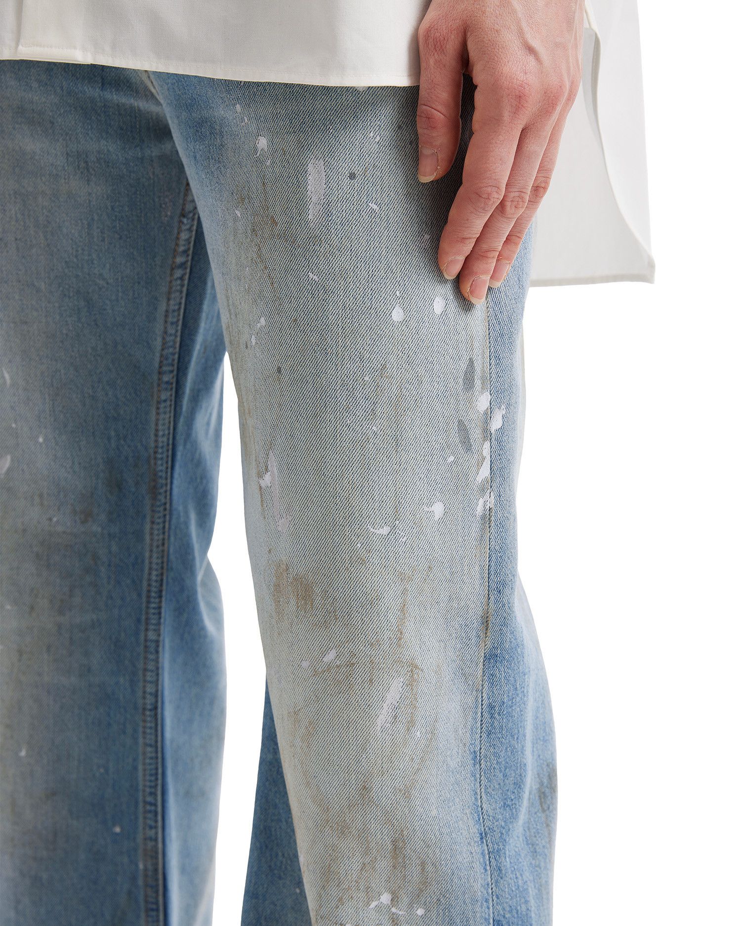 Acne Studios Acne Studios 2021F LOOSE FIT Splatter Distressed Design J... Size 26" / US 2 / IT 38 - 5 Thumbnail