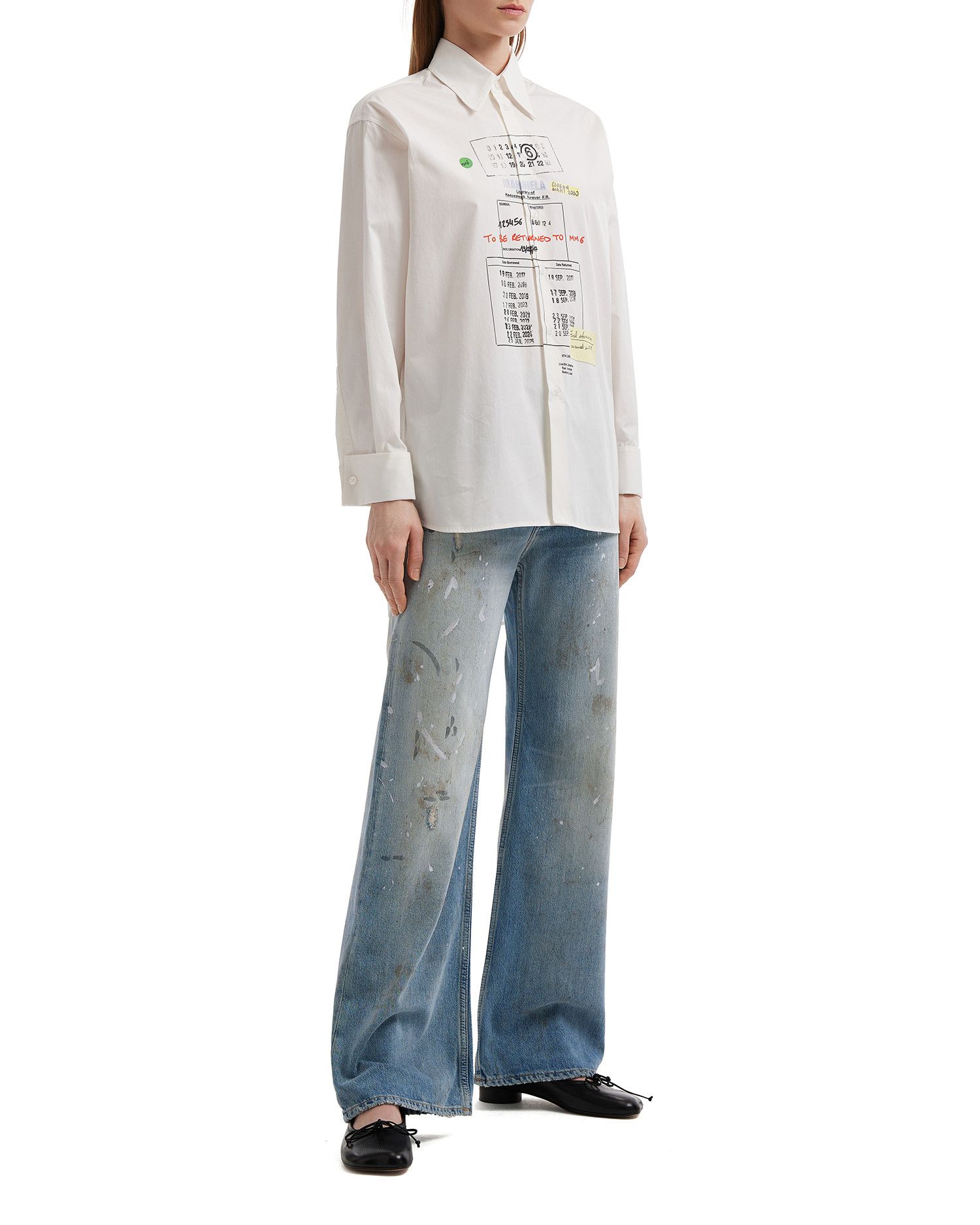 Acne Studios Acne Studios 2021F LOOSE FIT Splatter Distressed Design J... Size 28" / US 6 / IT 42 - 2 Thumbnail