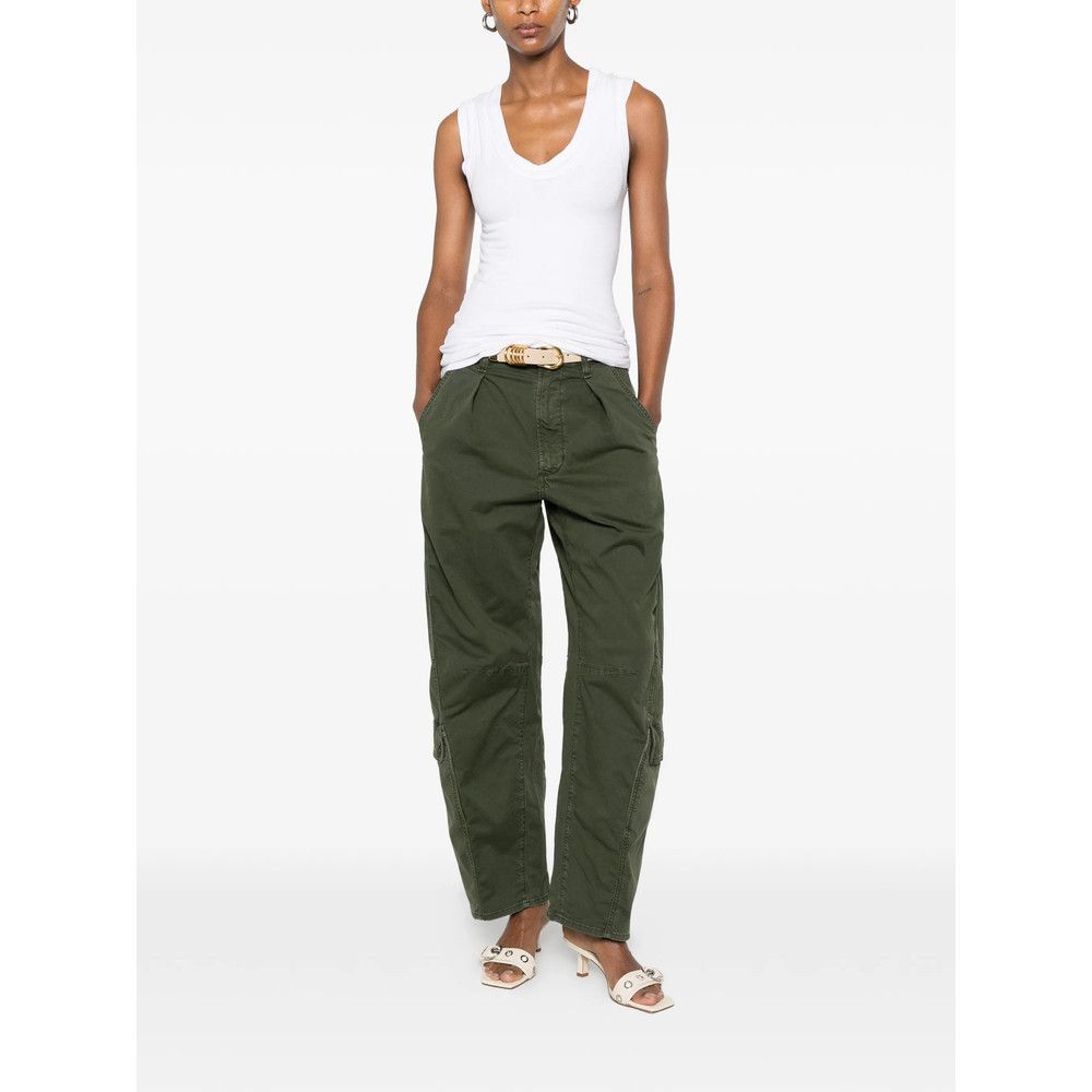Citizens Of Humanity Citizens Of Humanity GREEN Trousers - Straight Trousers Size 25" / US 0 / IT 36 - 2 Thumbnail