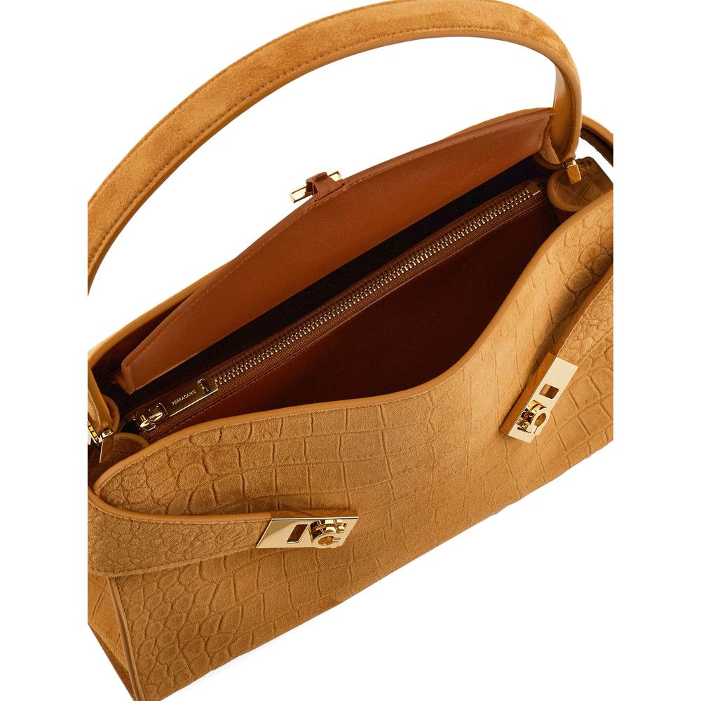 Salvatore Ferragamo Ferragamo NEUTRALS Shoulder Bags Size ONE SIZE - 4 Thumbnail