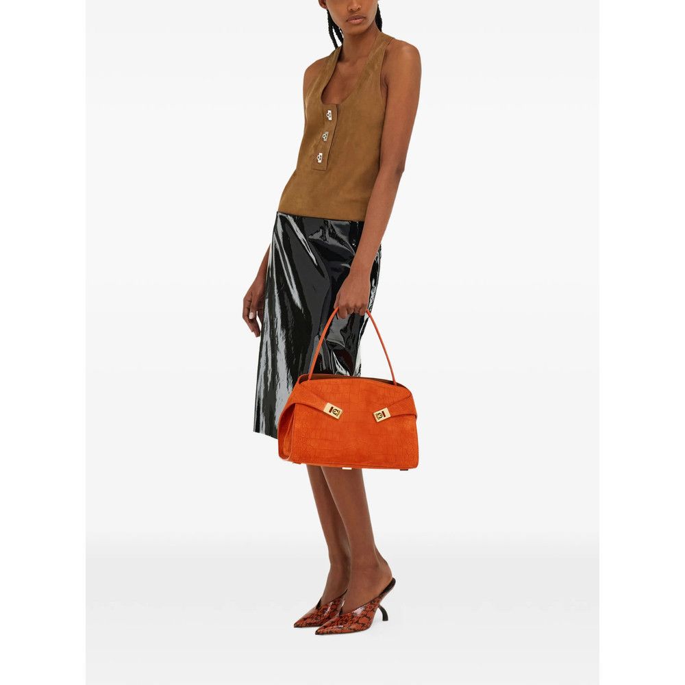 Salvatore Ferragamo Ferragamo ORANGE Shoulder Bags Size ONE SIZE - 6 Thumbnail