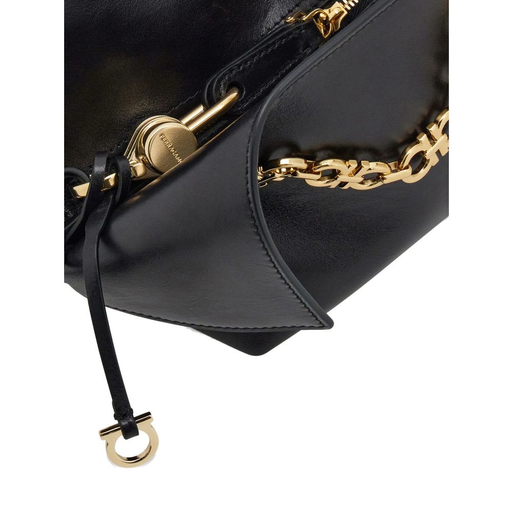 Salvatore Ferragamo Ferragamo BLACK Shoulder Bags Size ONE SIZE - 4 Thumbnail