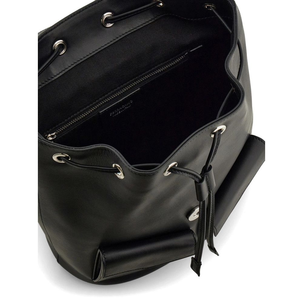 Salvatore Ferragamo Ferragamo BLACK Backpacks Size ONE SIZE - 5 Thumbnail