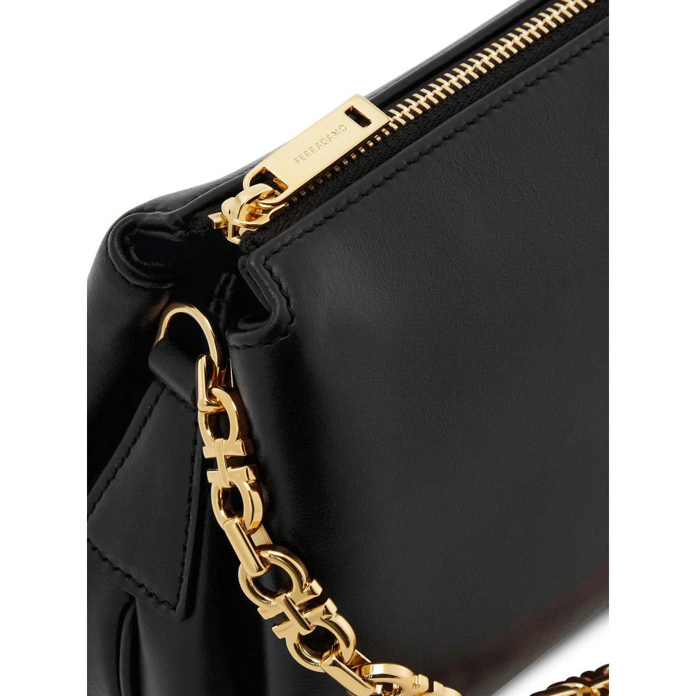 Salvatore Ferragamo Ferragamo BLACK Satchels & Cross Body Bags Size ONE SIZE - 5 Thumbnail