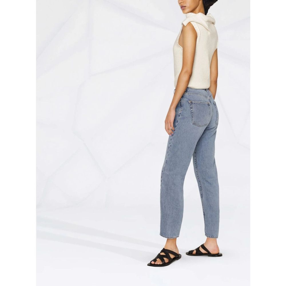 Toteme Toteme BLUE Denim - Cropped Jeans Size 24" / US 00 / IT 34 - 3 Thumbnail