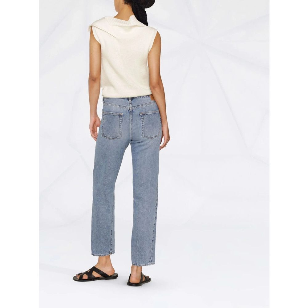 Toteme Toteme BLUE Denim - Cropped Jeans Size 27" / US 4 / IT 40 - 2 Thumbnail