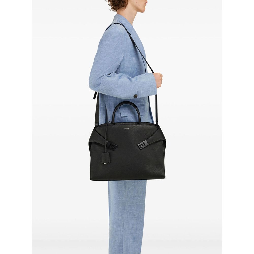 Salvatore Ferragamo Ferragamo BLACK Laptop Bags & Briefcases Size ONE SIZE - 6 Thumbnail